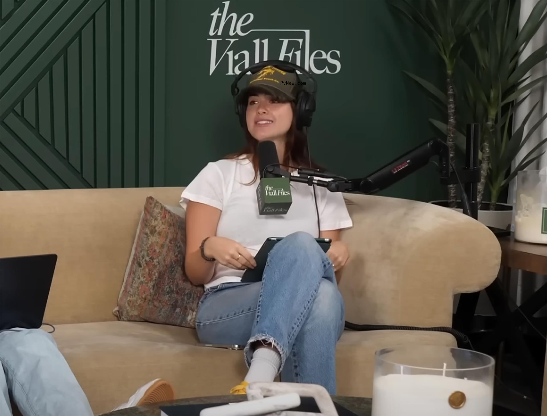 Natalie Joy sitting and talking