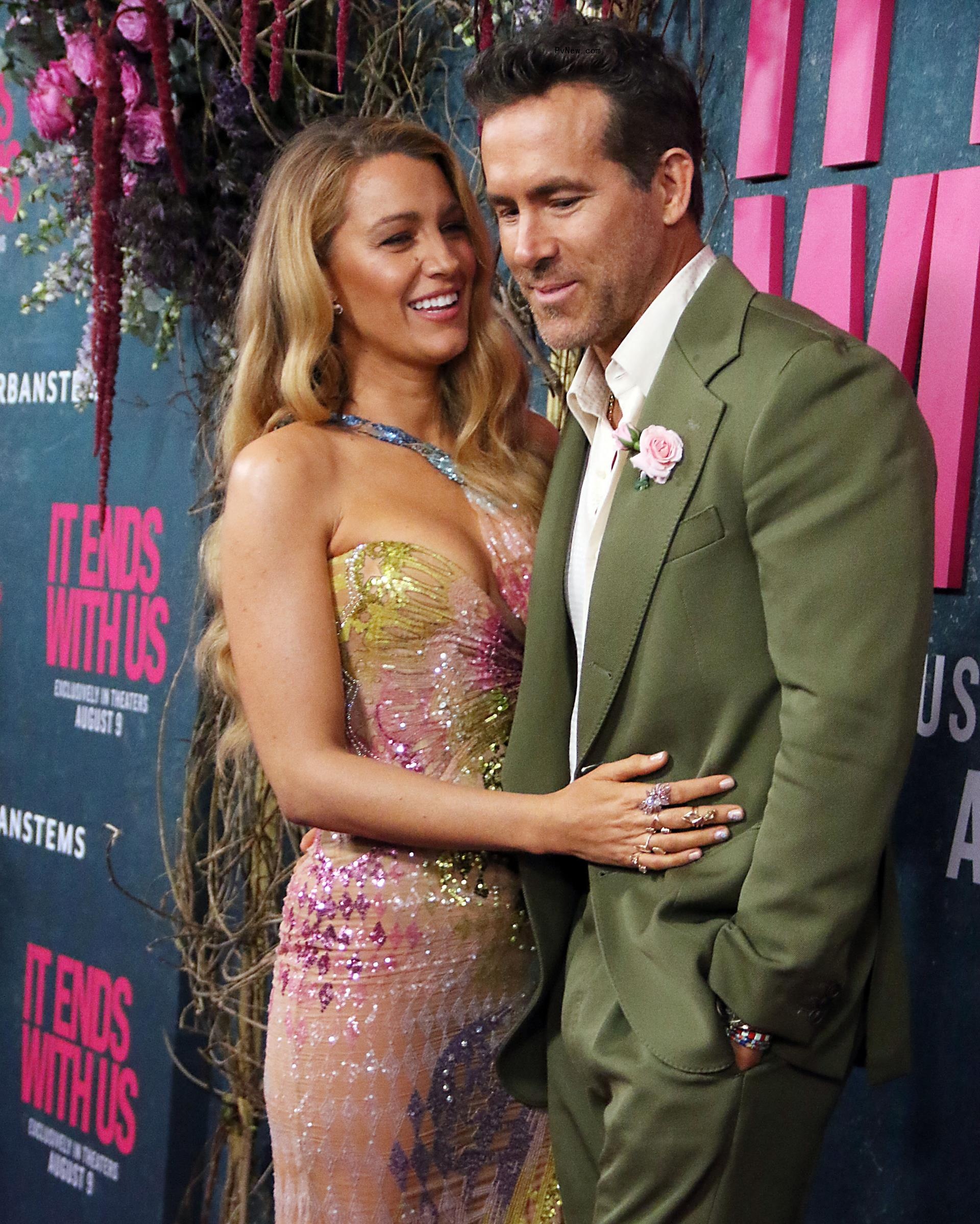 Blake Lively and Ryan Reynolds posing together