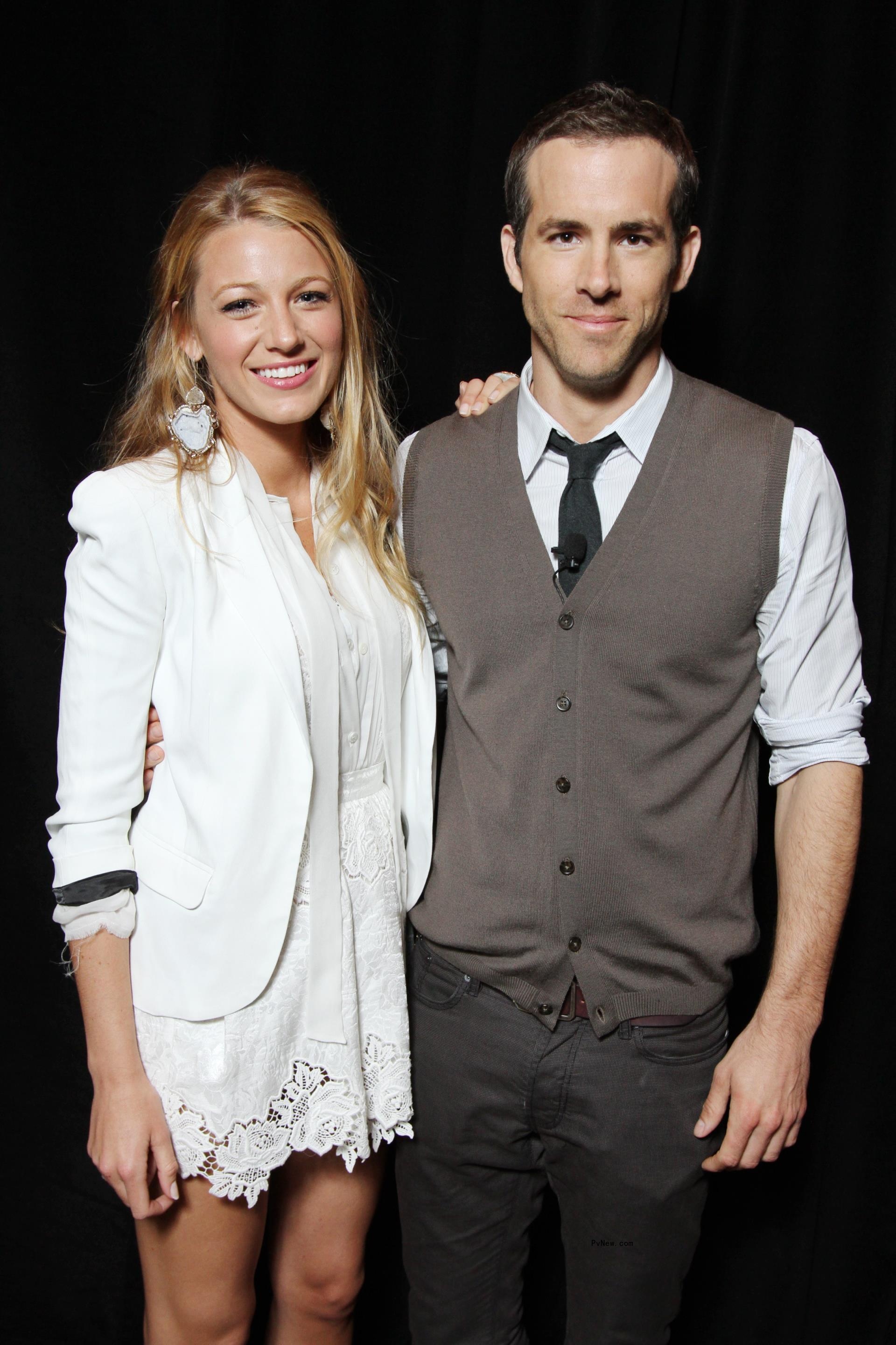 Blake Lively and Ryan Reynolds posing together