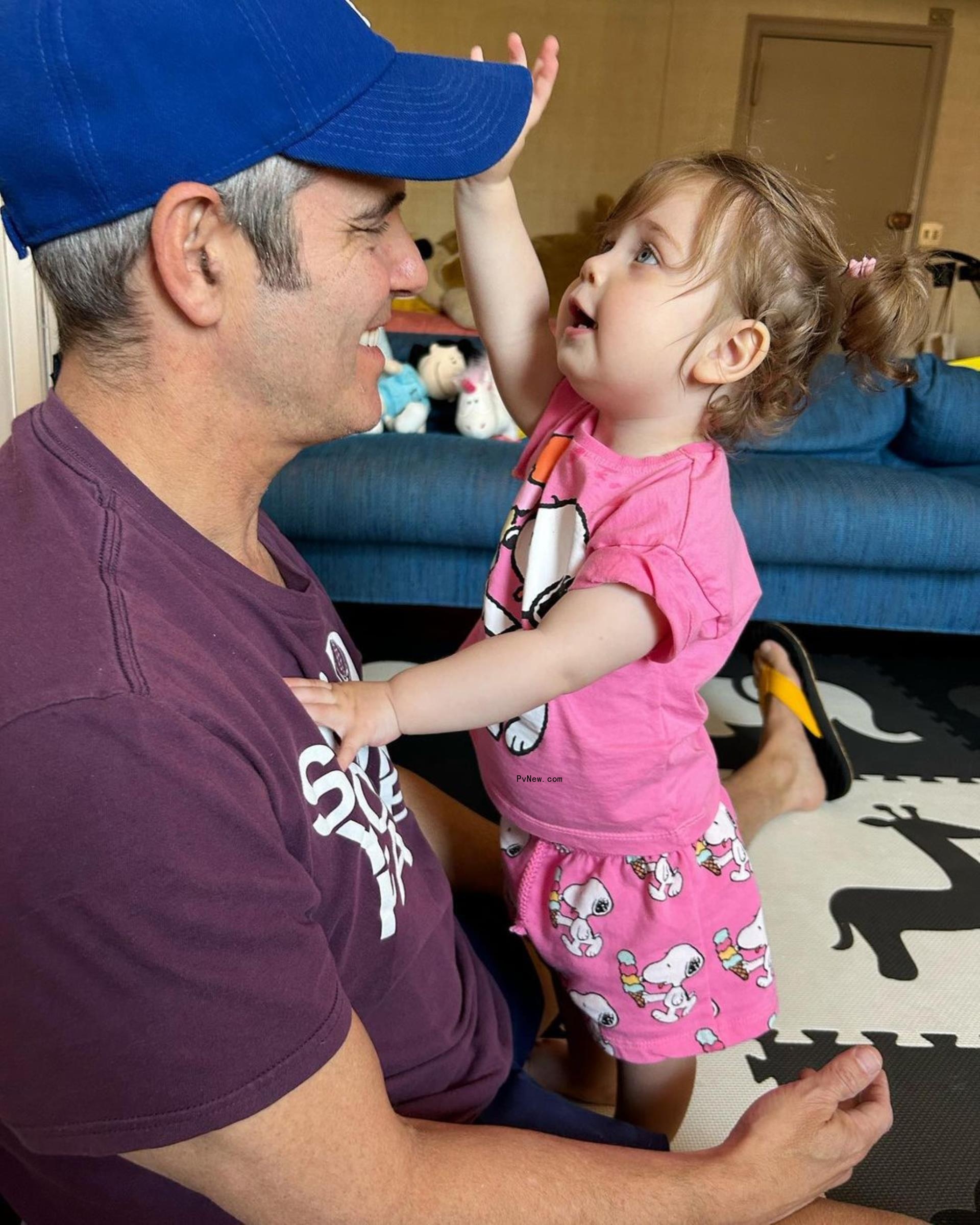 Andy Cohen with daughter Lucy in Instagram photo