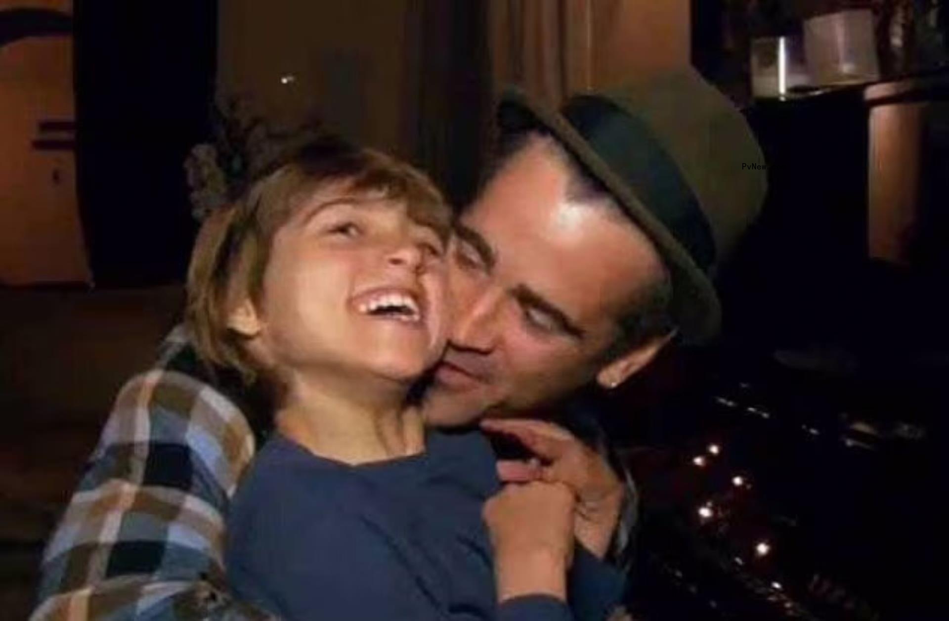 Colin Farrell with son James at