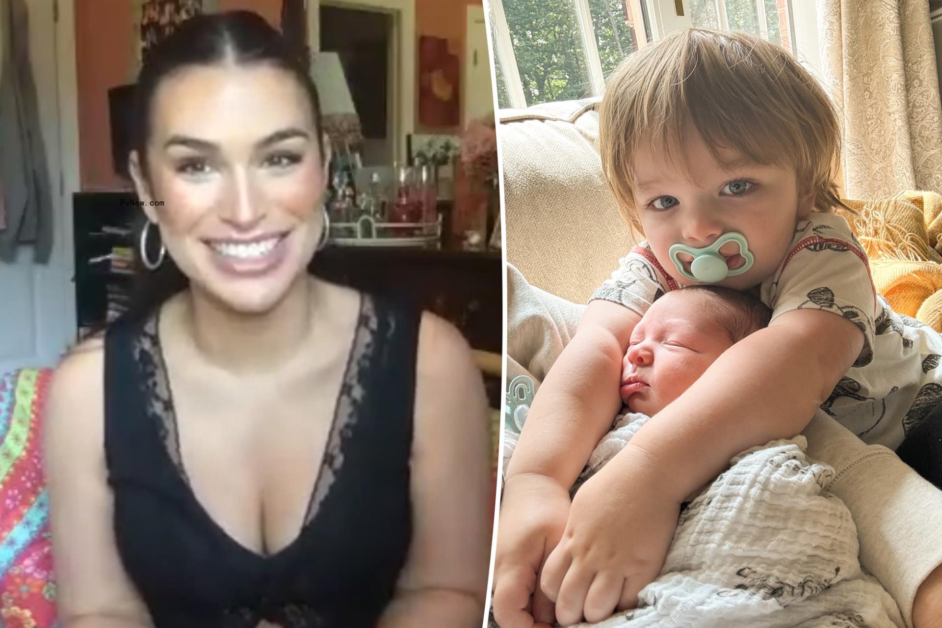 Ashley Iaco<i></i>netti gushes over newborn baby and giving ‘affectionate’ 2-year-old son a ‘built-in’ bestie: ‘He’s in love’