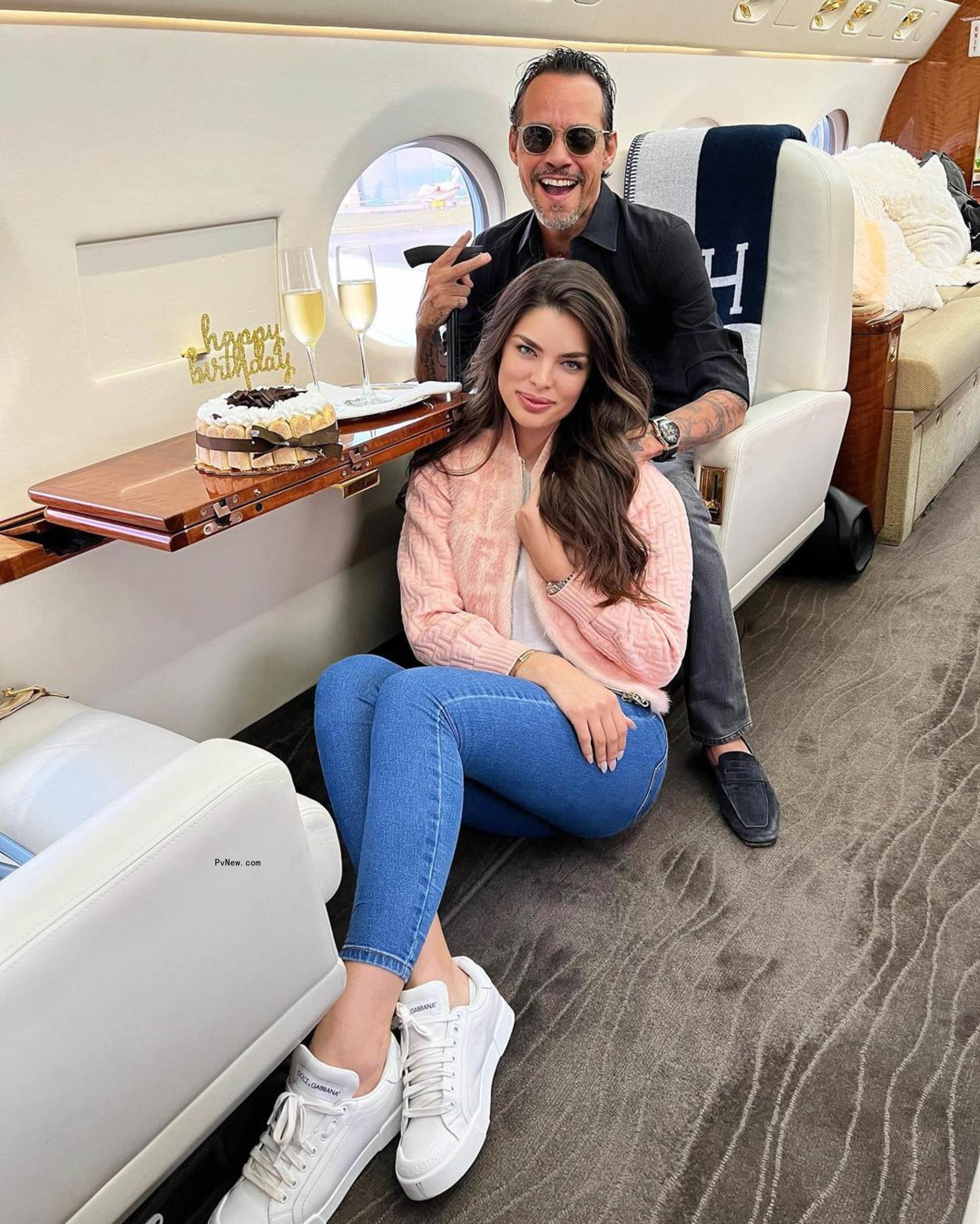 Marc Anthony and his wife, Nadia Ferreira.