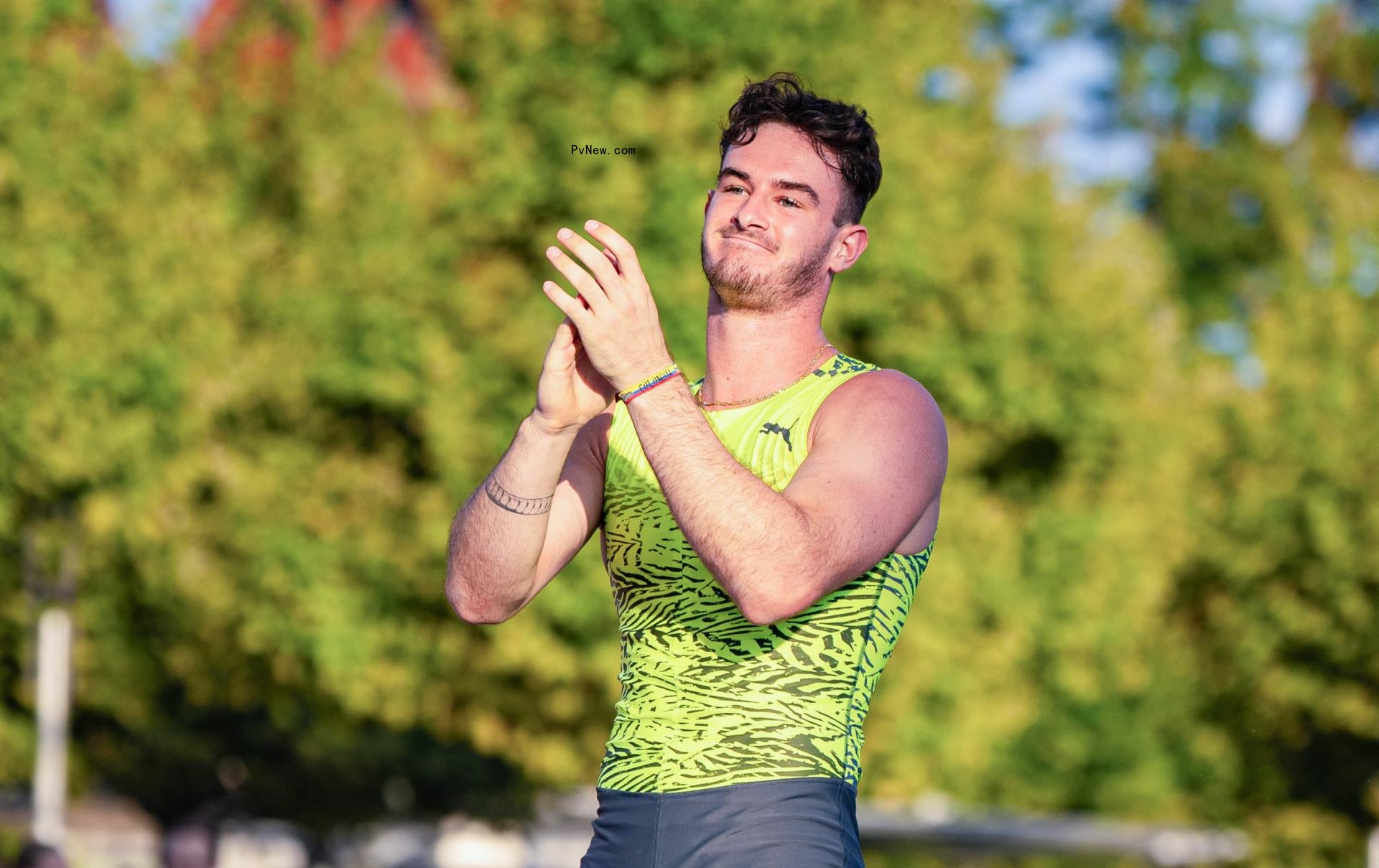Anthony Ammirati competing in Switzerland in August 2022.