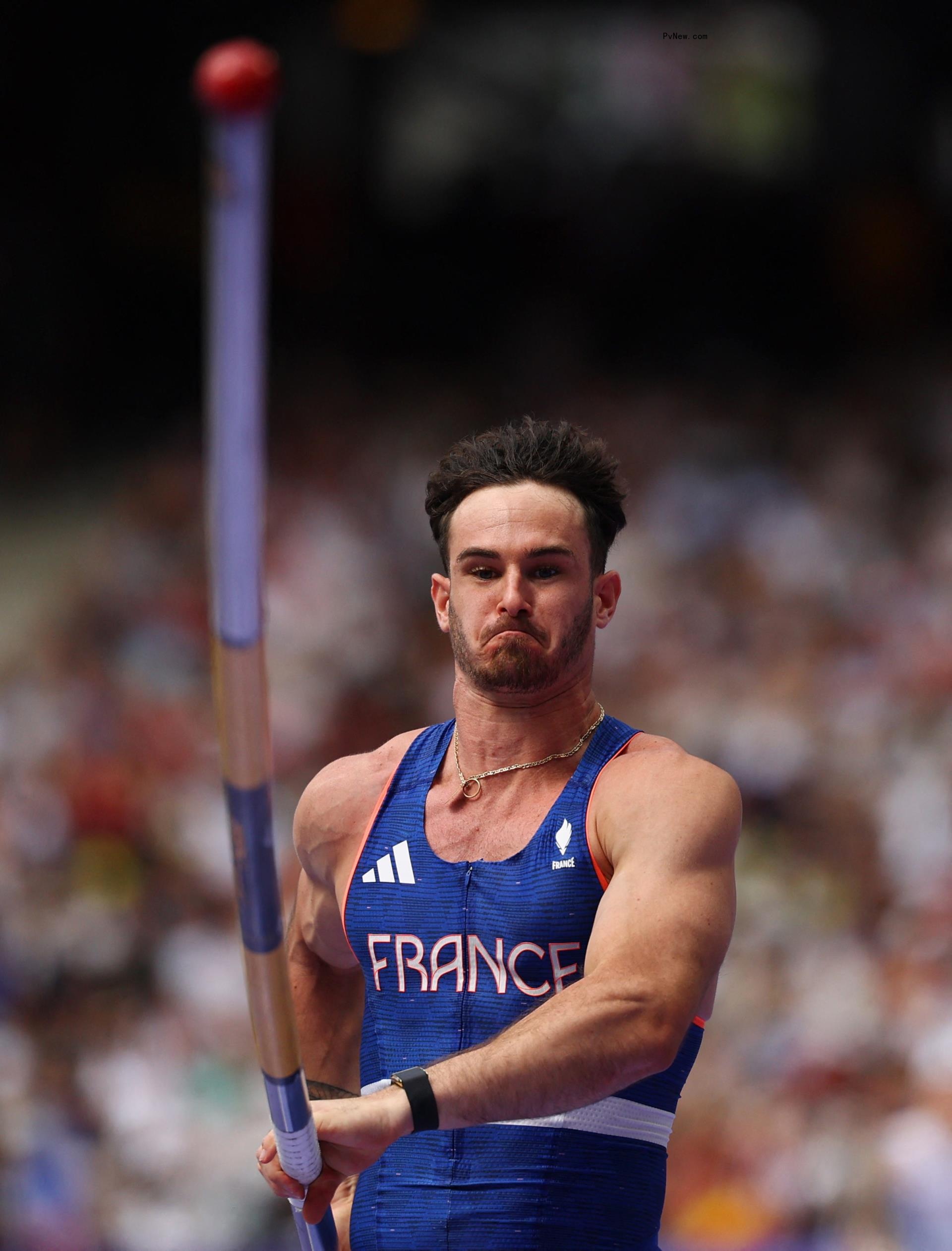 Anthony Ammirati of France in action at the 2024 Olympics.