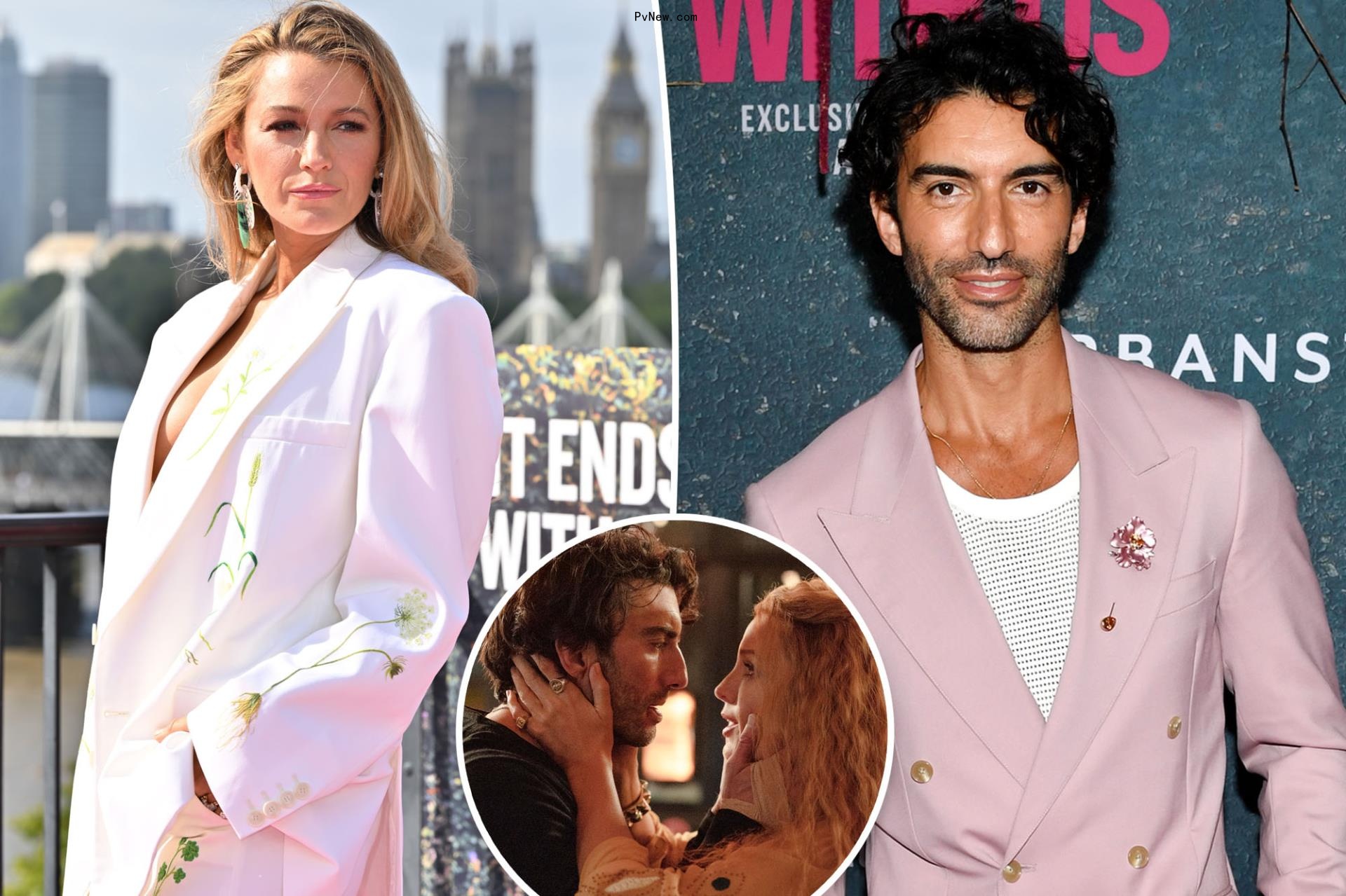 ‘It Ends With Us’ director Justin Baldoni split image with Blake Lively.