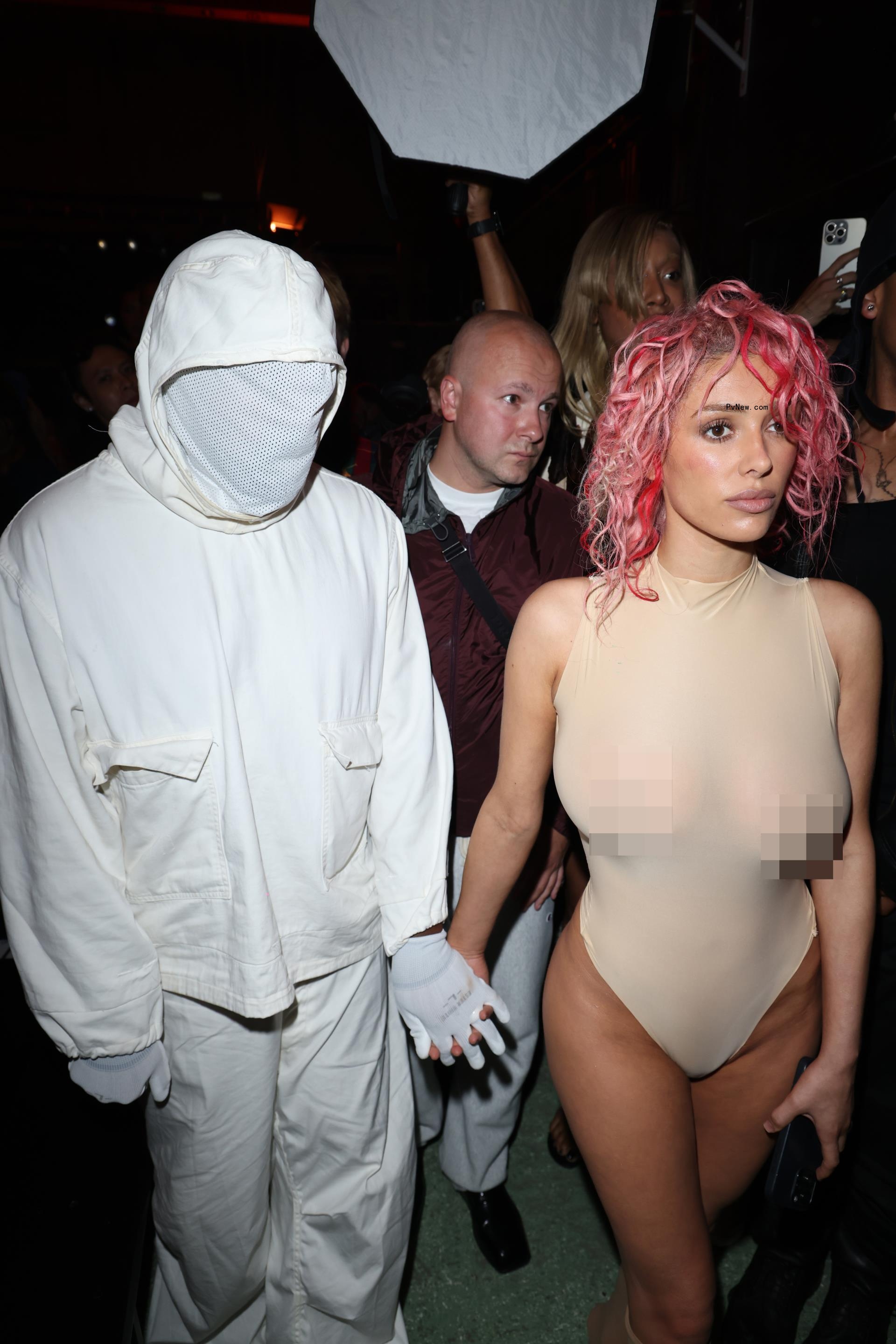 Bianca Censori and Kanye West in Paris in June 2024.