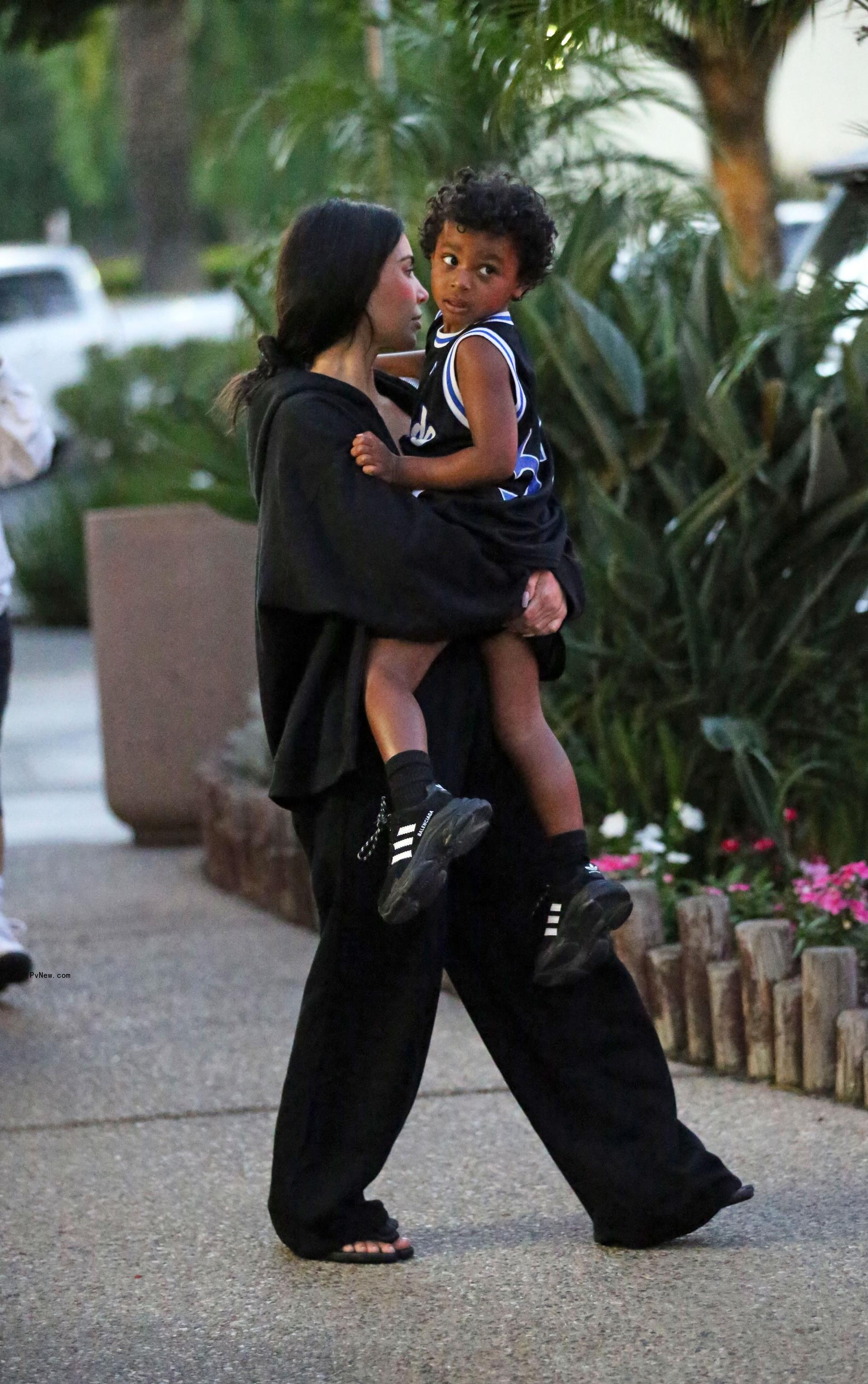 Kim Kardashian and kids