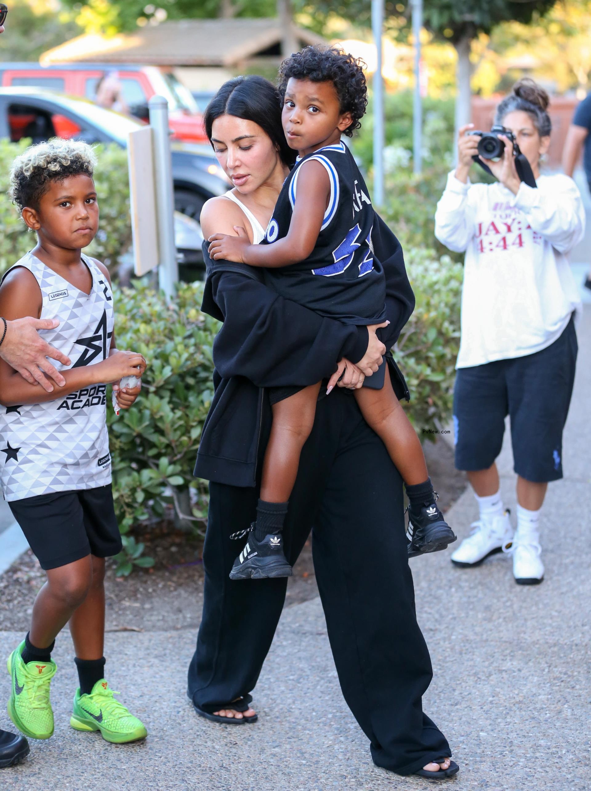 Kim Kardashian and kids