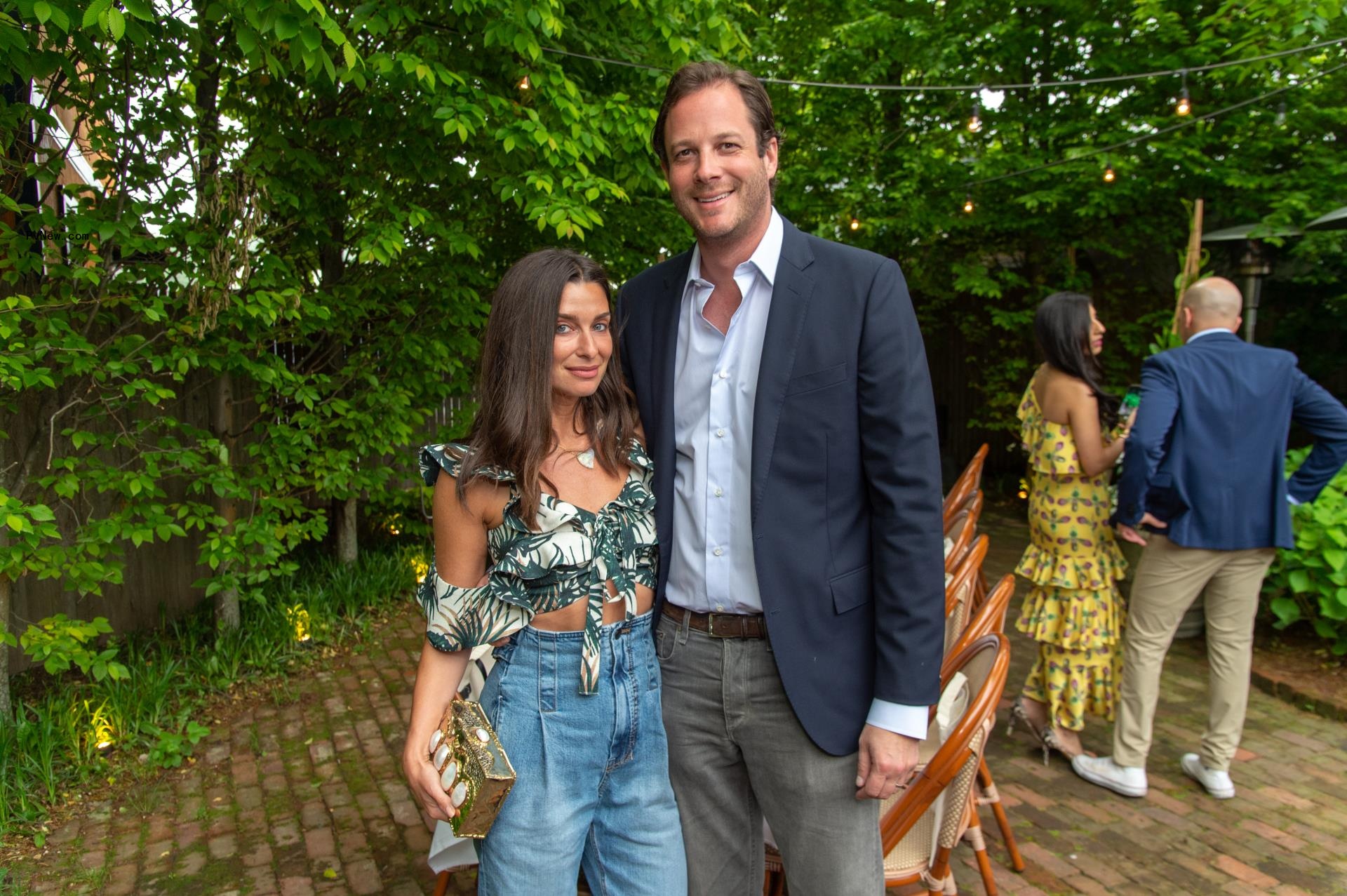 Candice Miller and Brandon Miller at a dinner in June 2019.