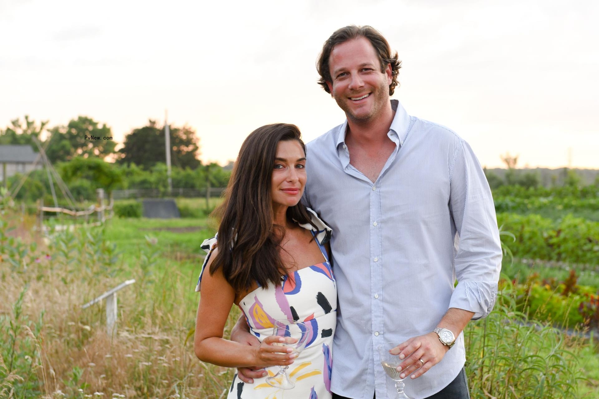 Candice Miller and Brandon Miller at a dinner in July 2019.