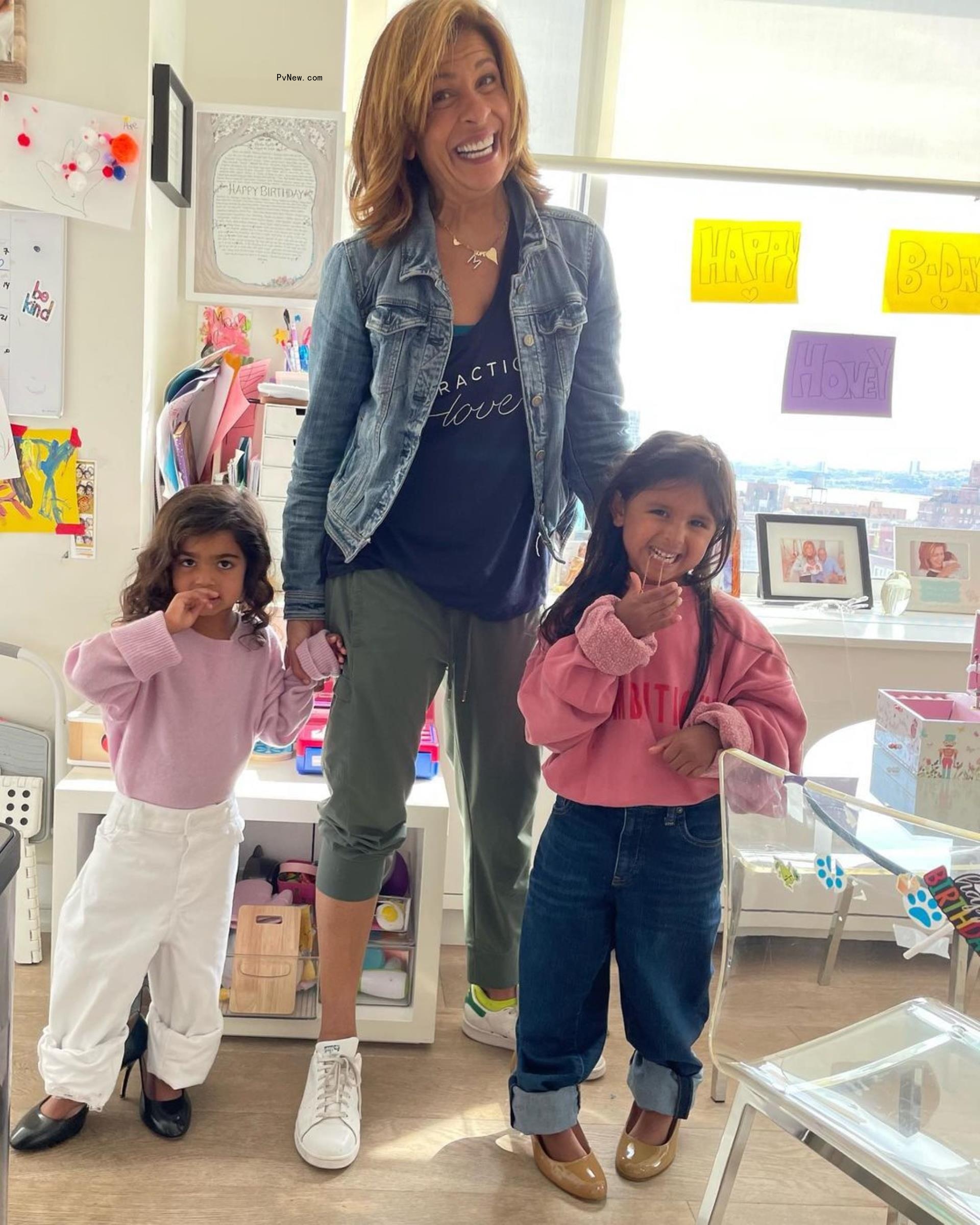 Hoda Kotb with her daughters Haley and Hope.