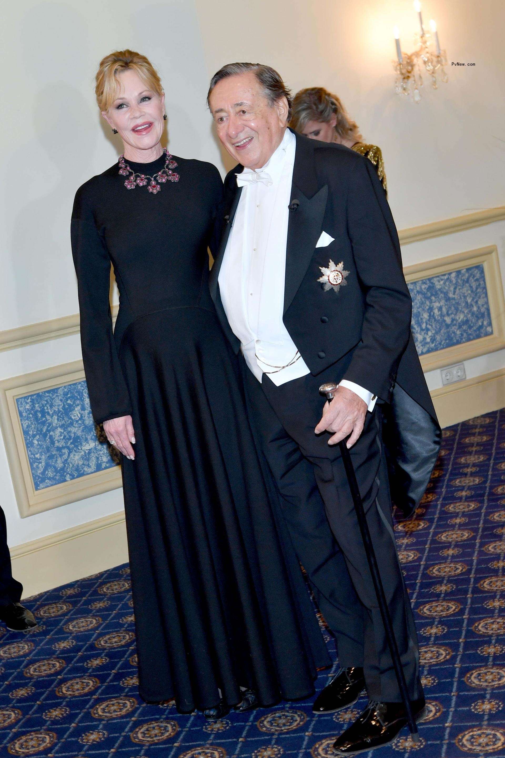 Richard Lugner and Melanie Griffithat the Vienna Opera Ball in 2018. 