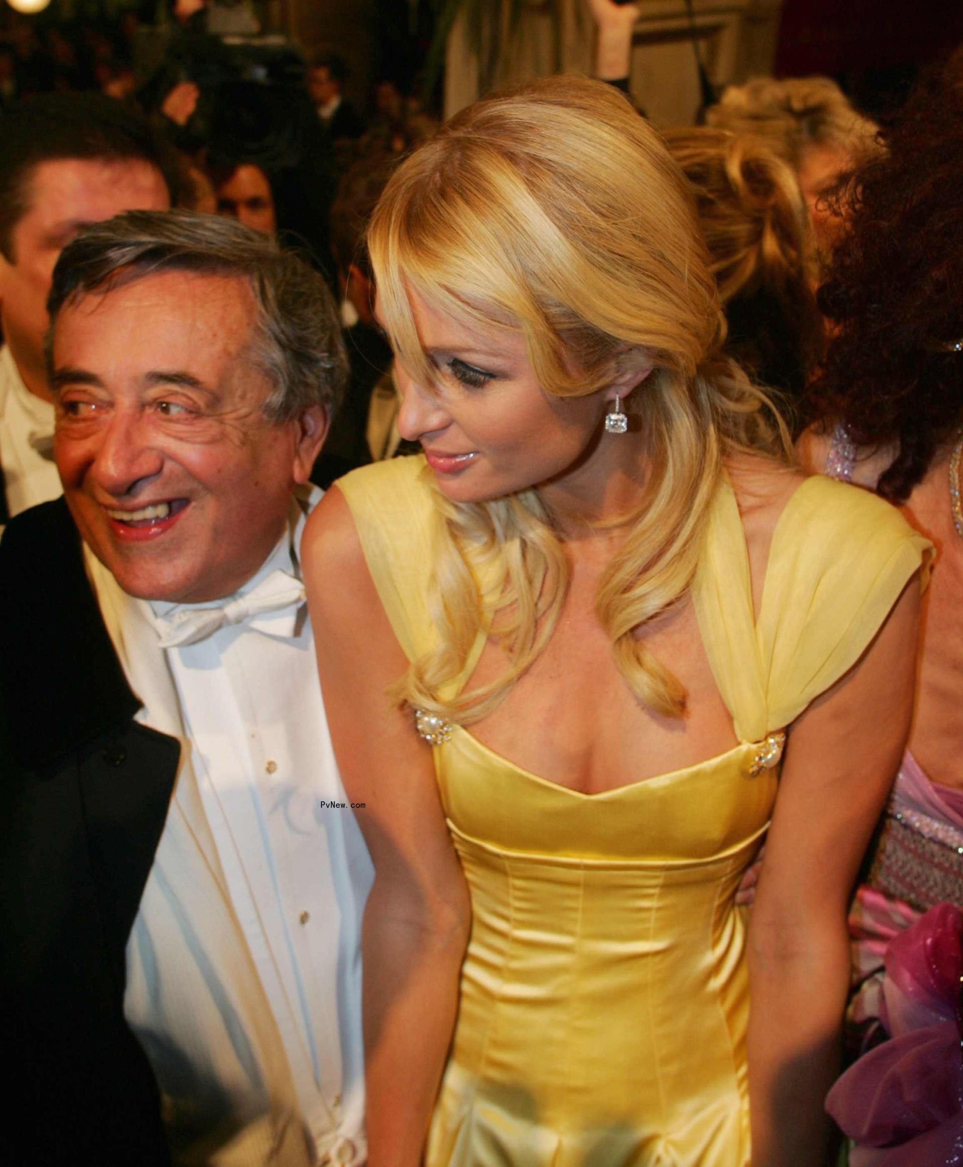 Richard Lugner and Paris Hilton in 2007. 