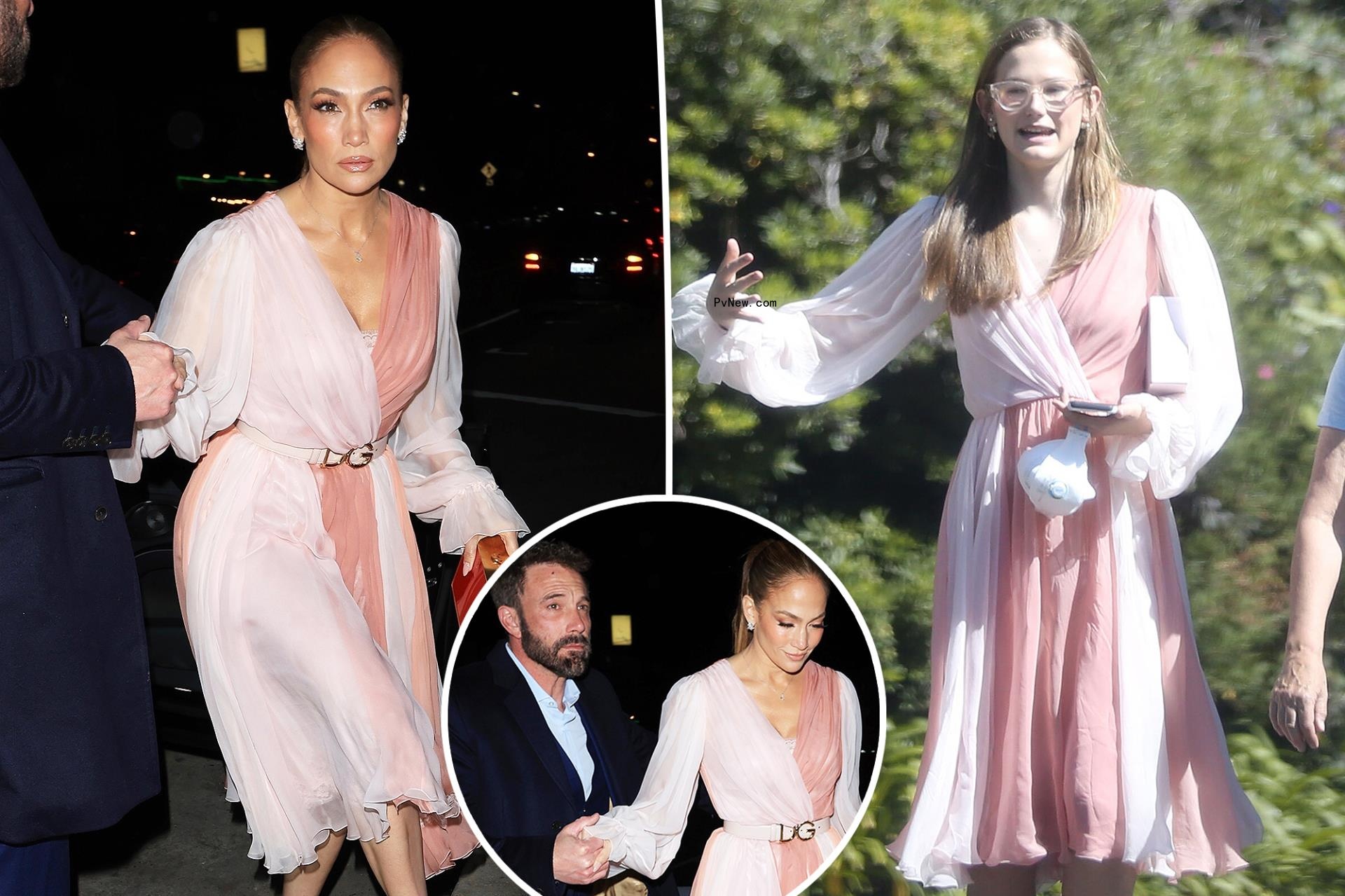 Violet Affleck sports same Dolce & Gabbana dress stepmom Jennifer Lopez o<i></i>nce wore on Valentine’s Day date with Ben