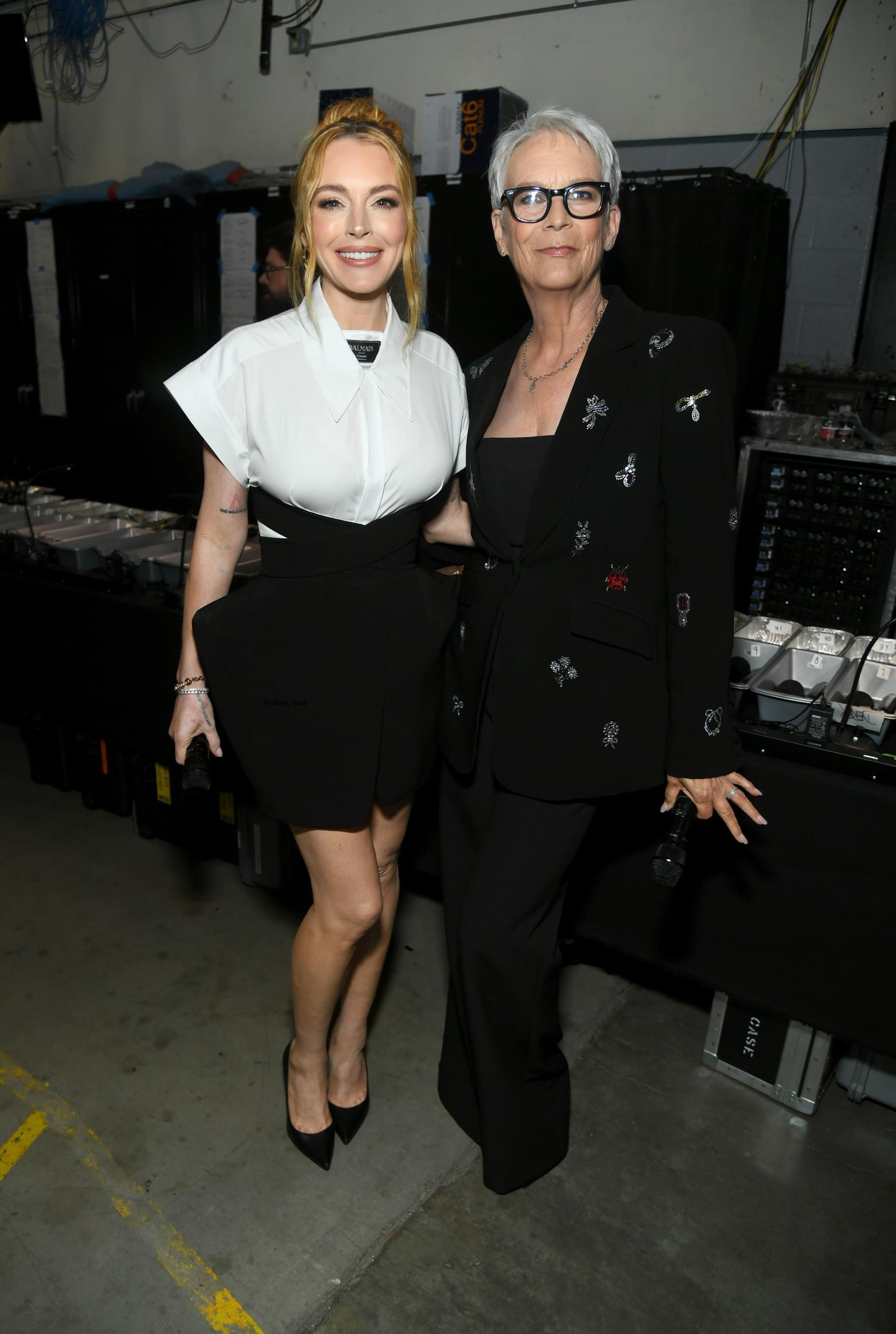 Lindsay Lohan and Jamie Lee Curtis