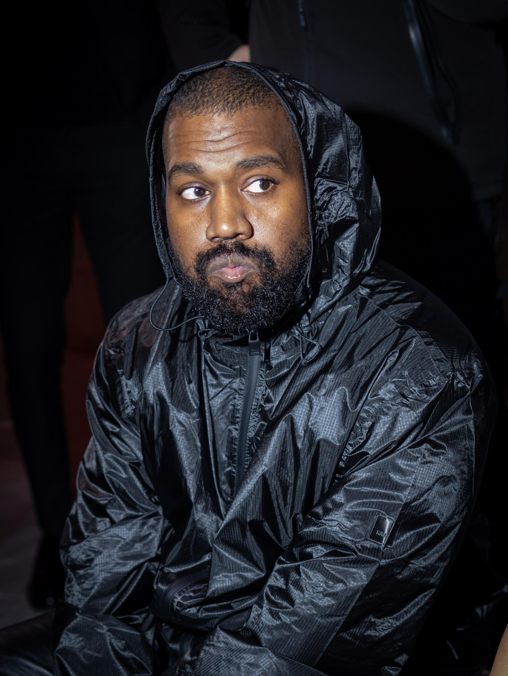 Kanye West at the Marni fashion show in 2024.