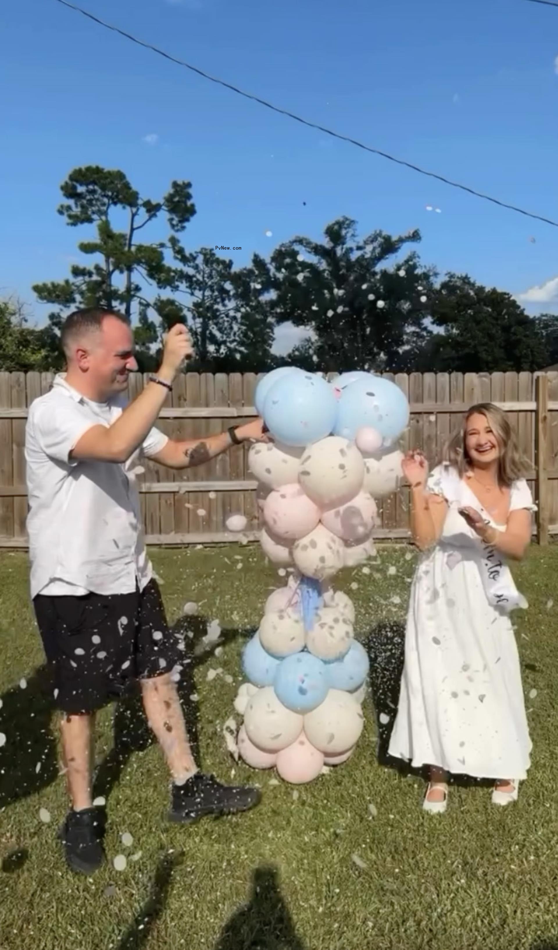 Gypsy Rose Blanchard and Ken Urker used a confetti-filled balloon for their Saturday reveal via Instagram.