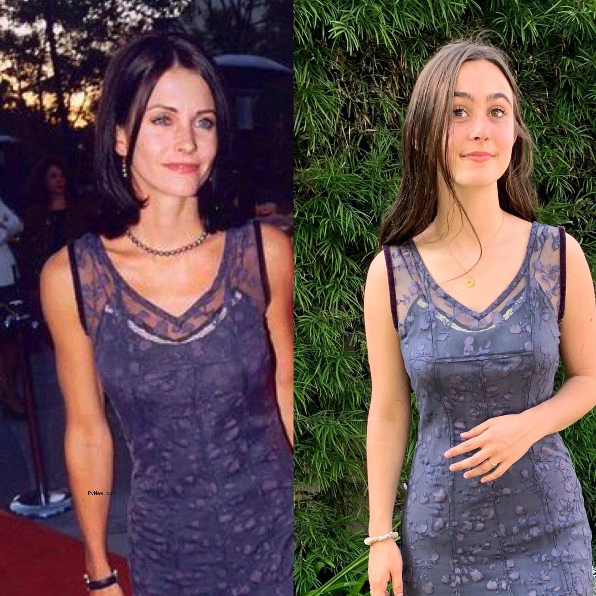 Coco Arquette wearing a dress from Courteney Cox's closet