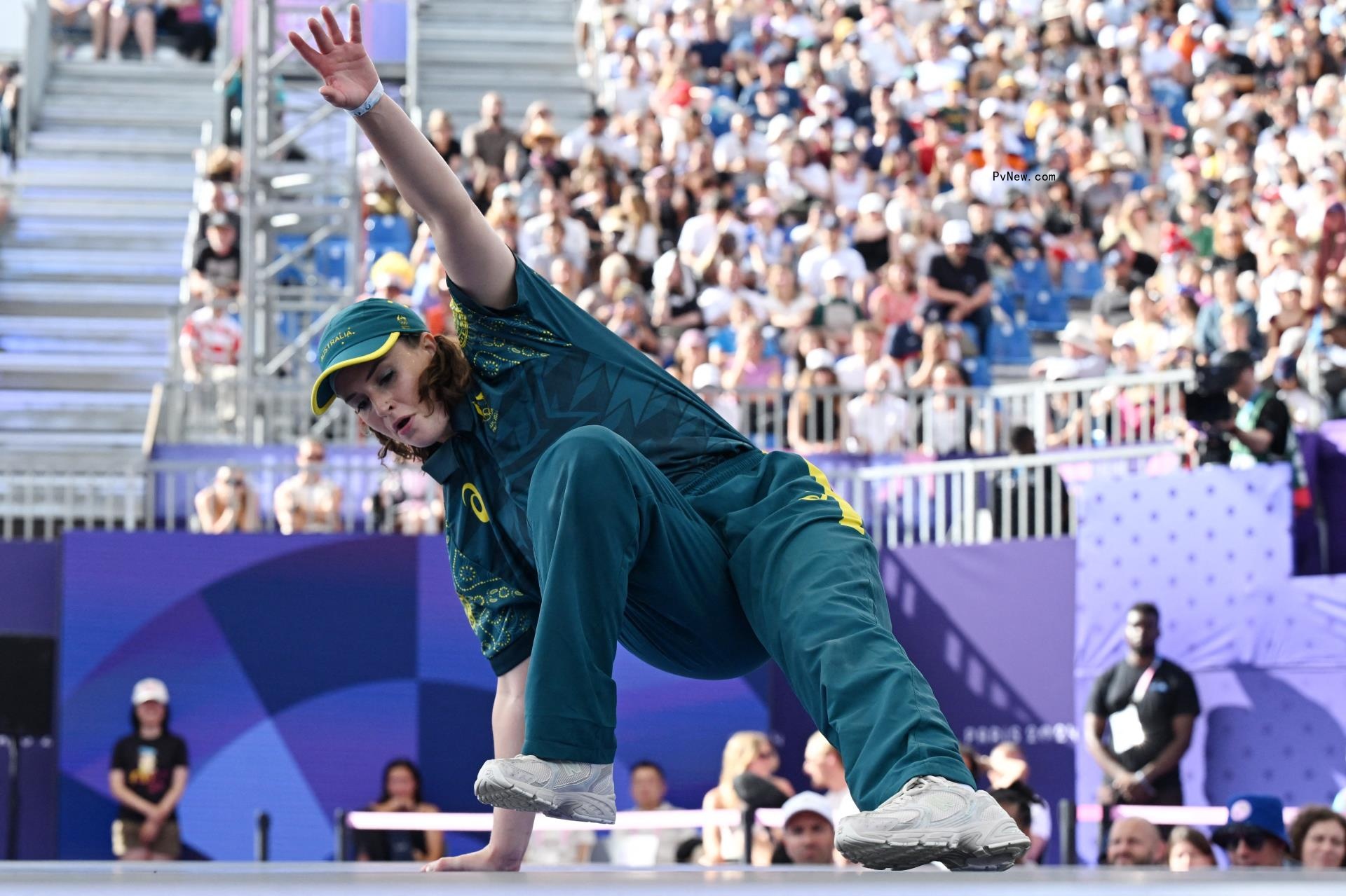 Raygun breakdancing at the Olympics