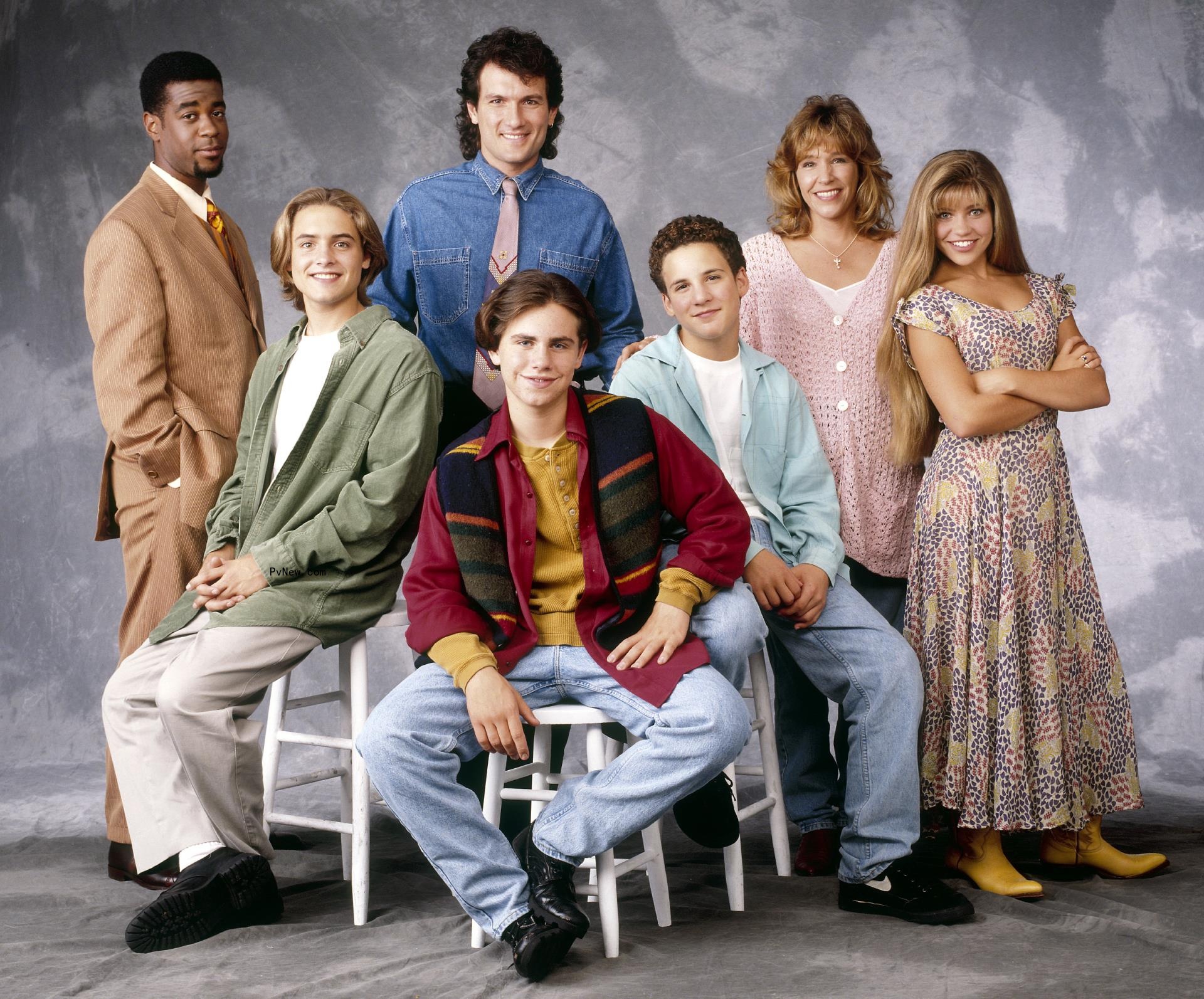 Alex Desert, Will Friedle, Anthony Tyler Quinn, Rider Strong, Ben Savage, Betsy Randle and Danielle Fishel in 1996