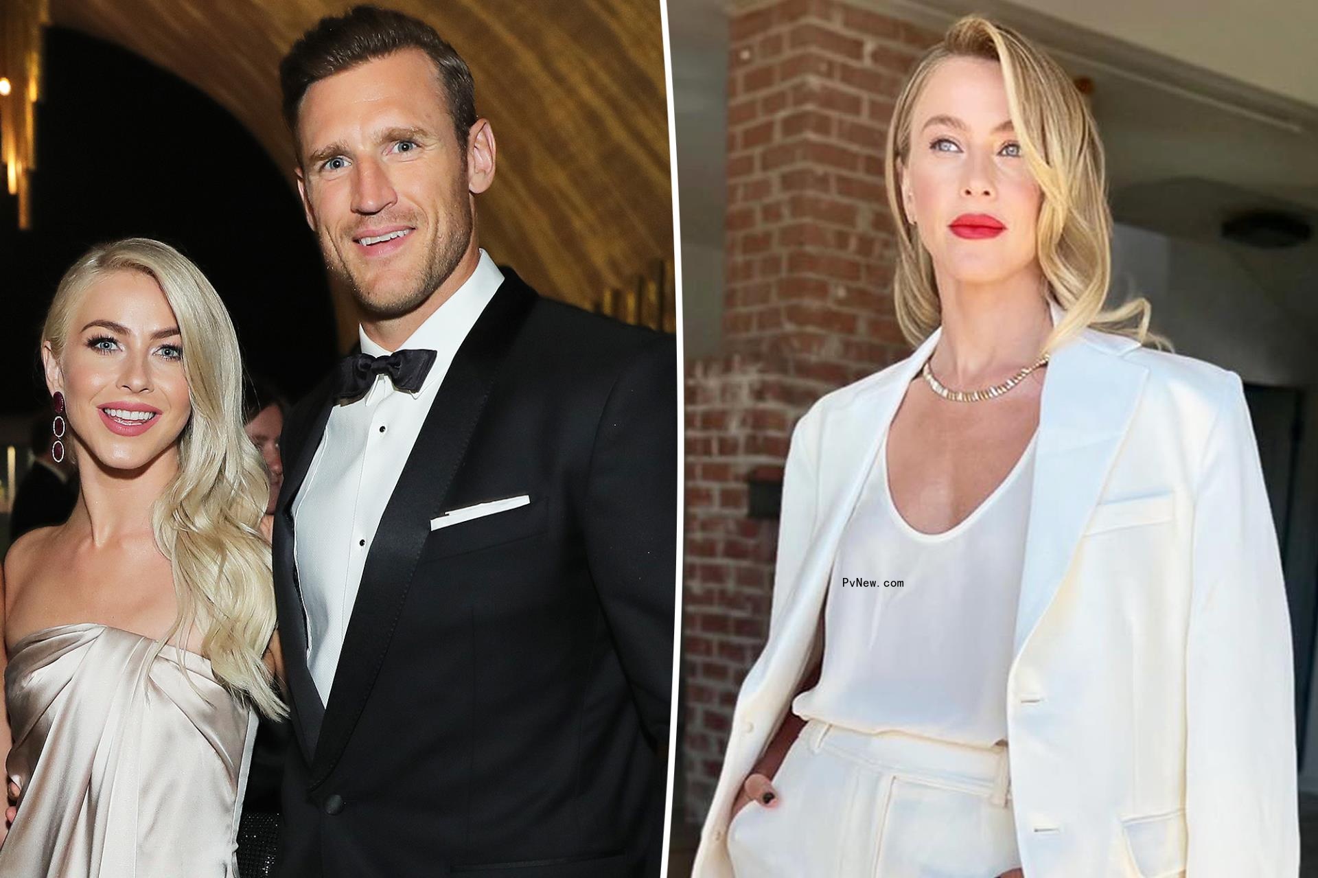 Julianne Hough split image with Brooks Laich.