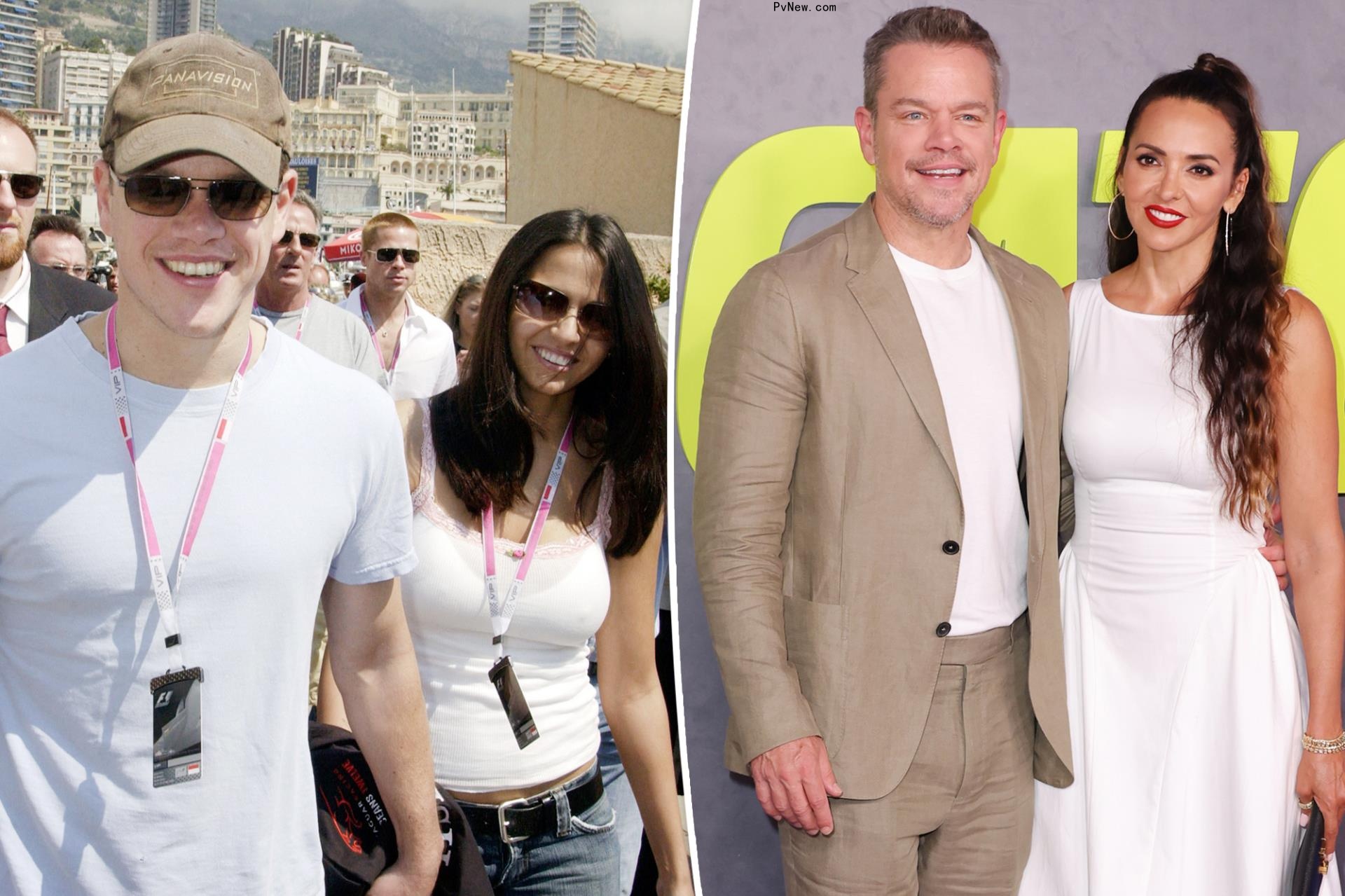 Matt Damon and Luciana Barroso