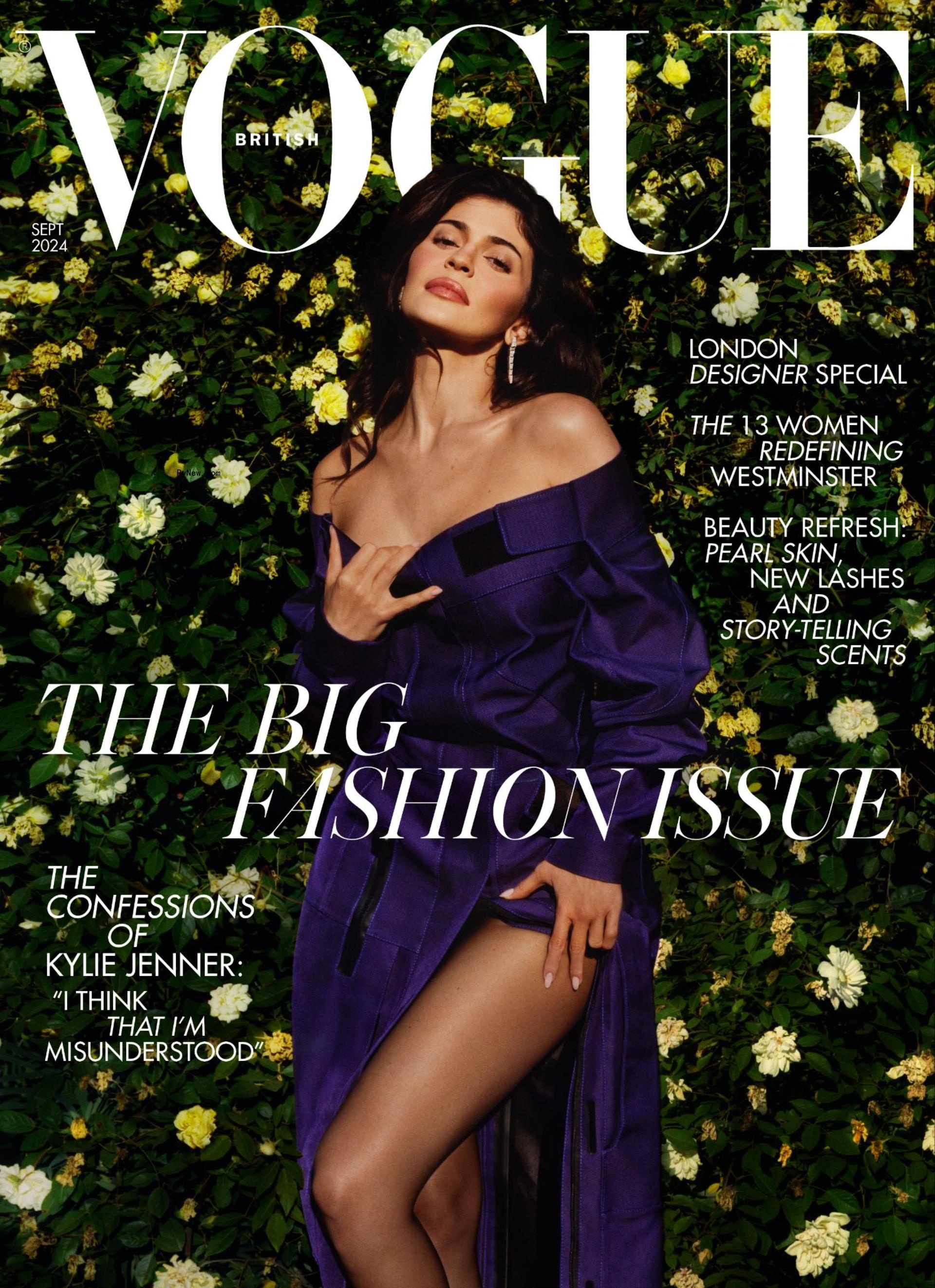 Kylie Jenner covered British Vogue's September issue, published Tuesday.