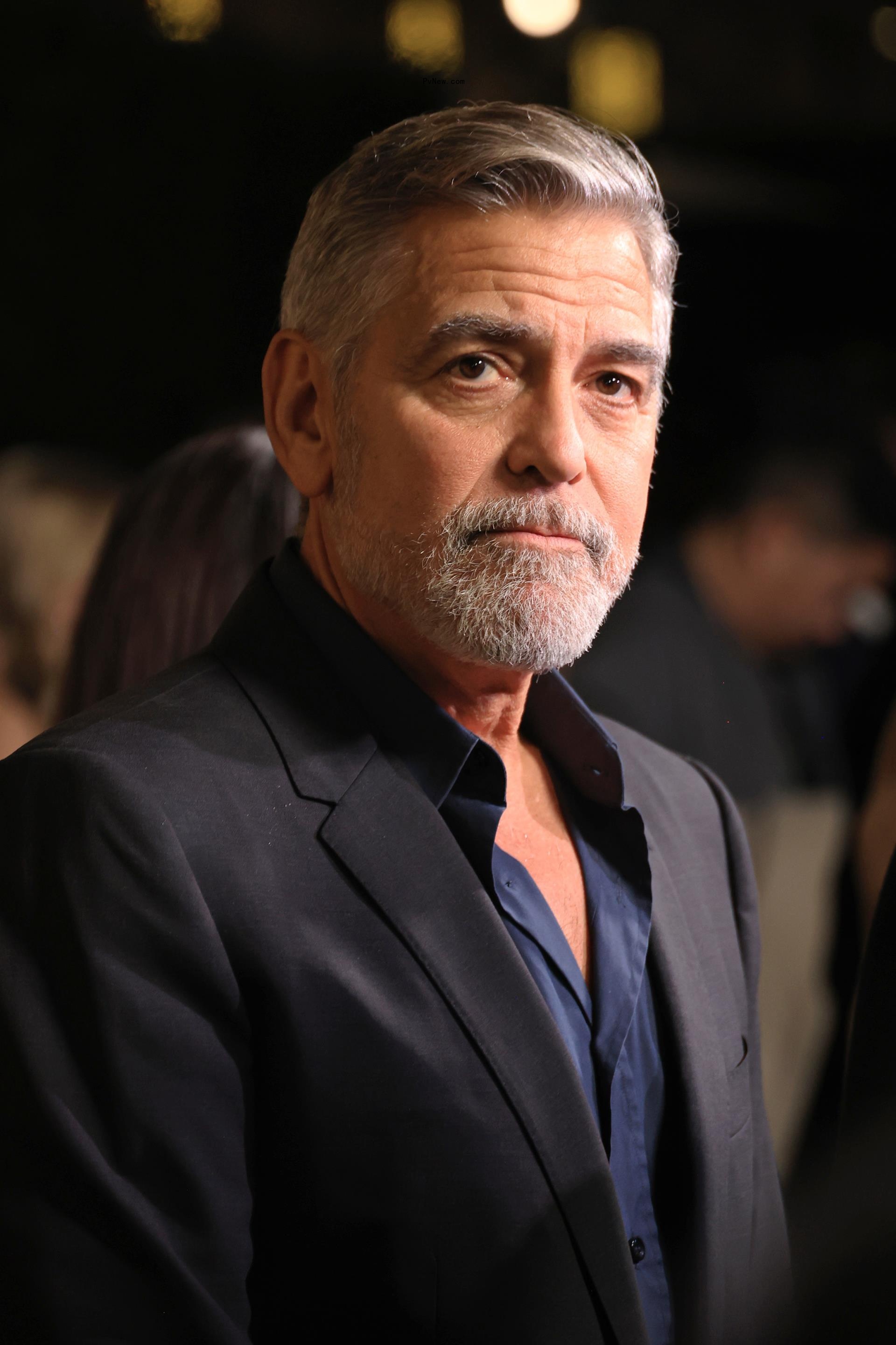 George Cloo<i></i>ney at the LA premiere of 