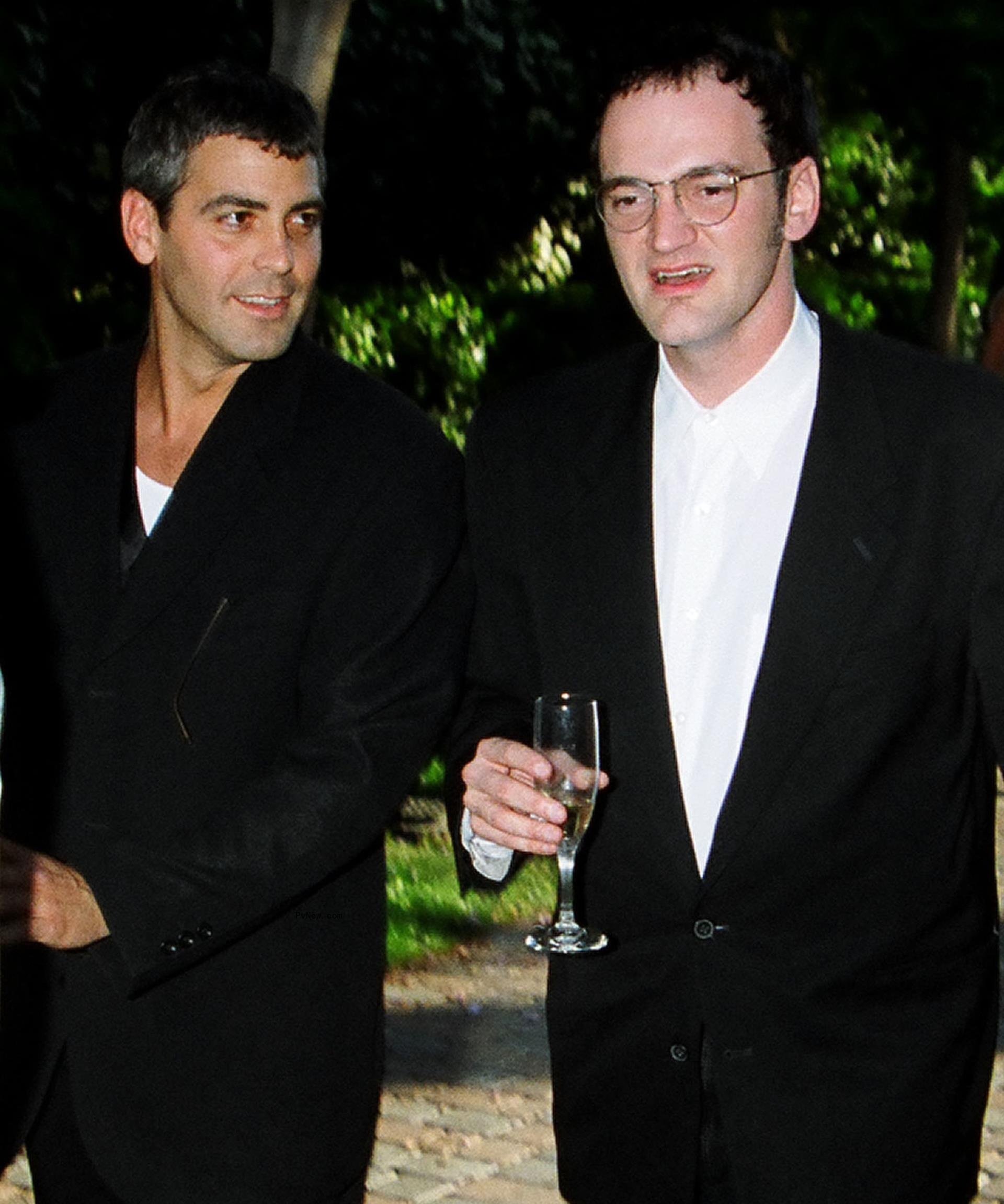 Quentin Tarantino and George Clooney.