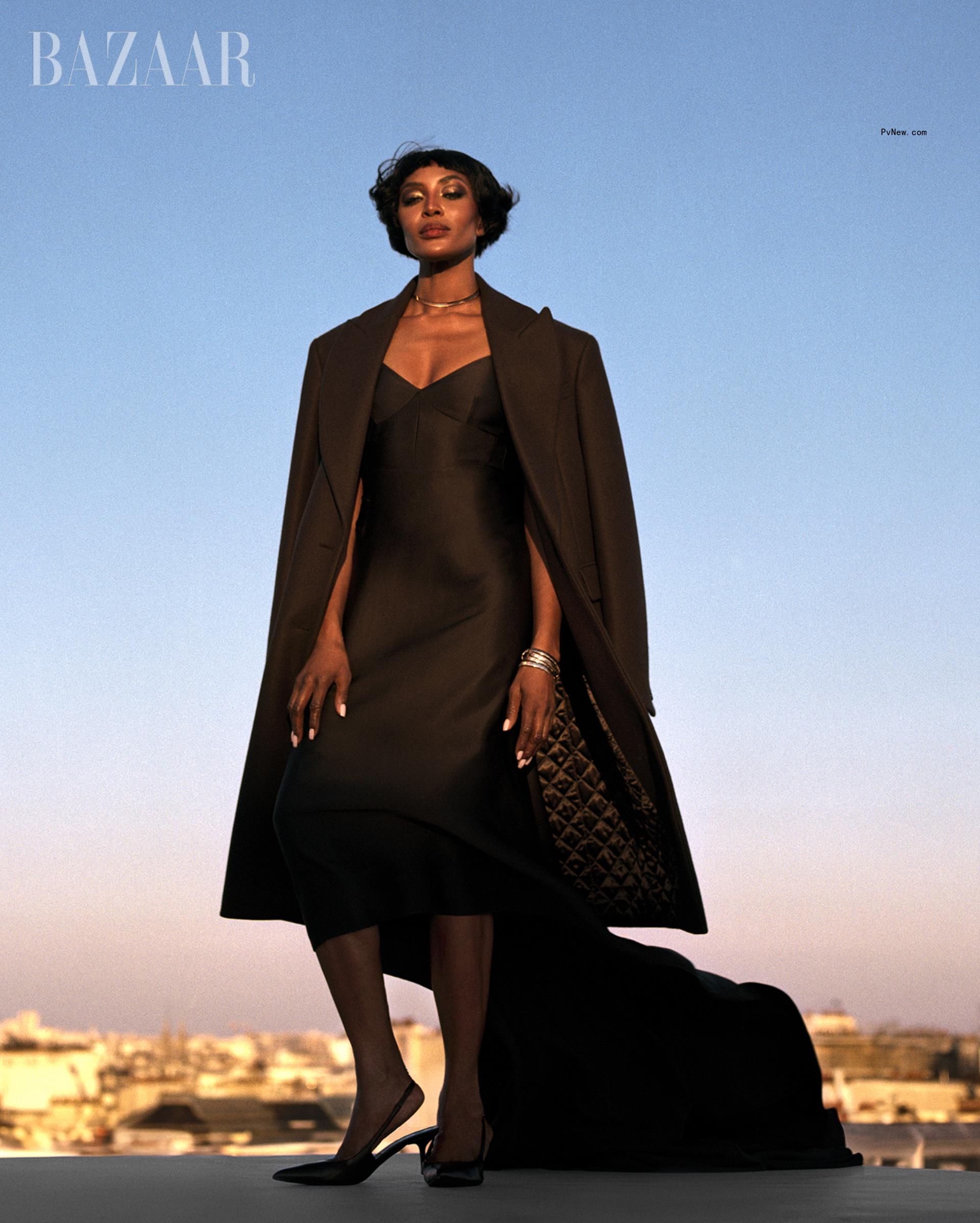 Naomi Campbell with short hair in Haper's Bazaar's 2024 Icons Issue