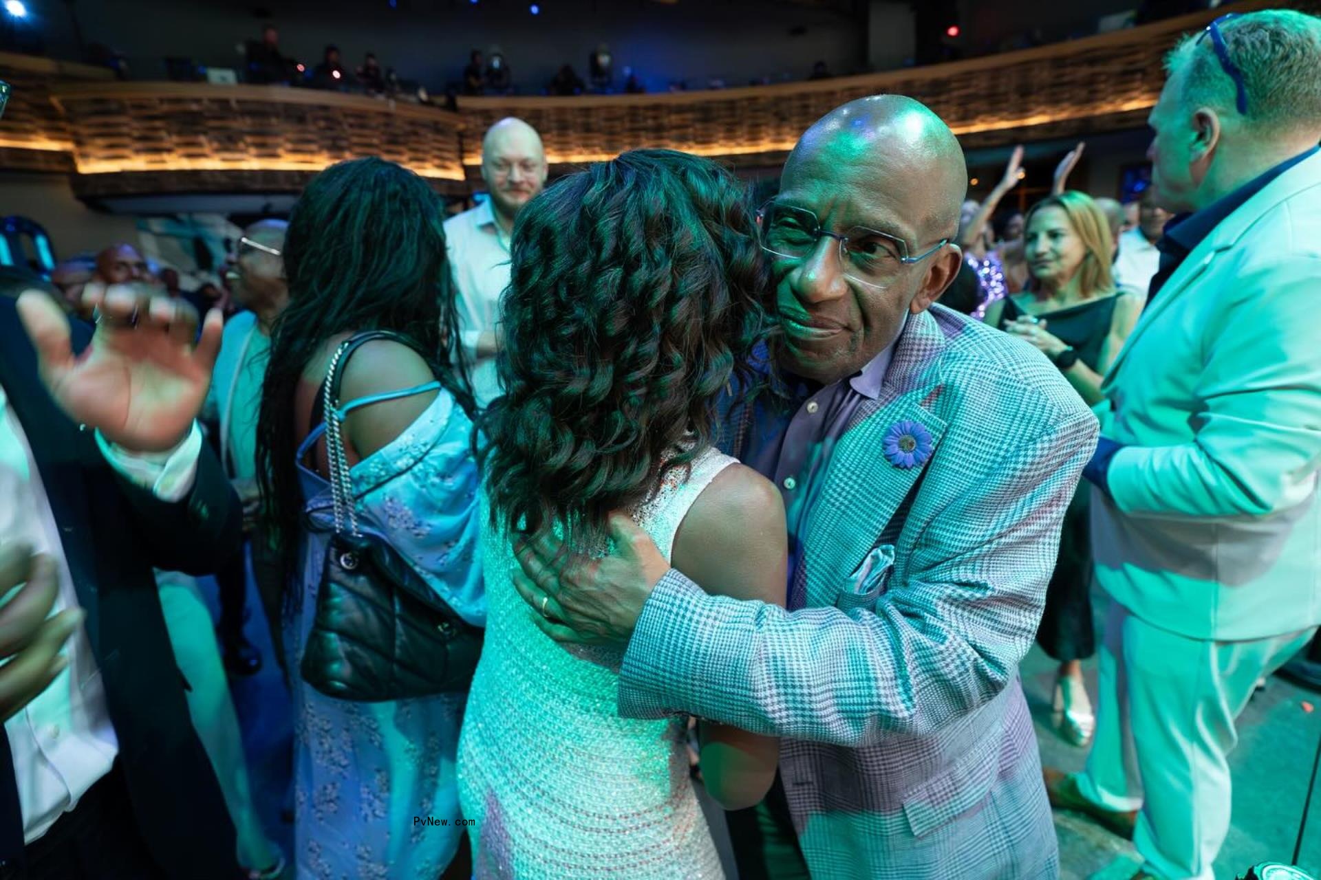 Deborah Roberts and Al Roker dancing