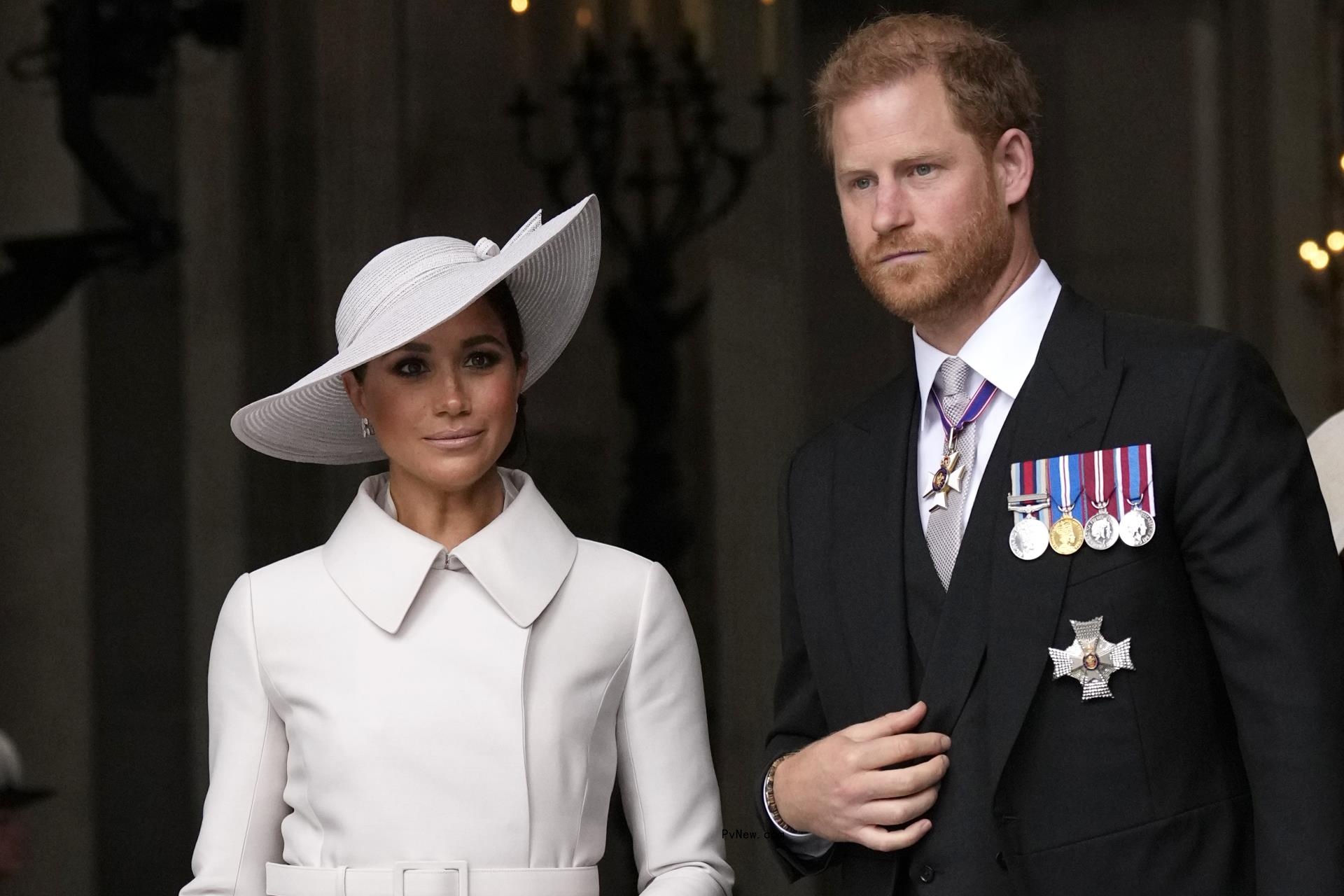 Prince Harry and Meghan Markle at St Paul's Cathedral in June 2022.