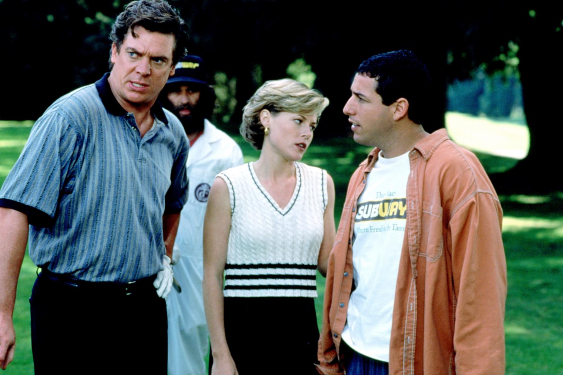 christopher mcdonald, julie bowen and adam sandler in 