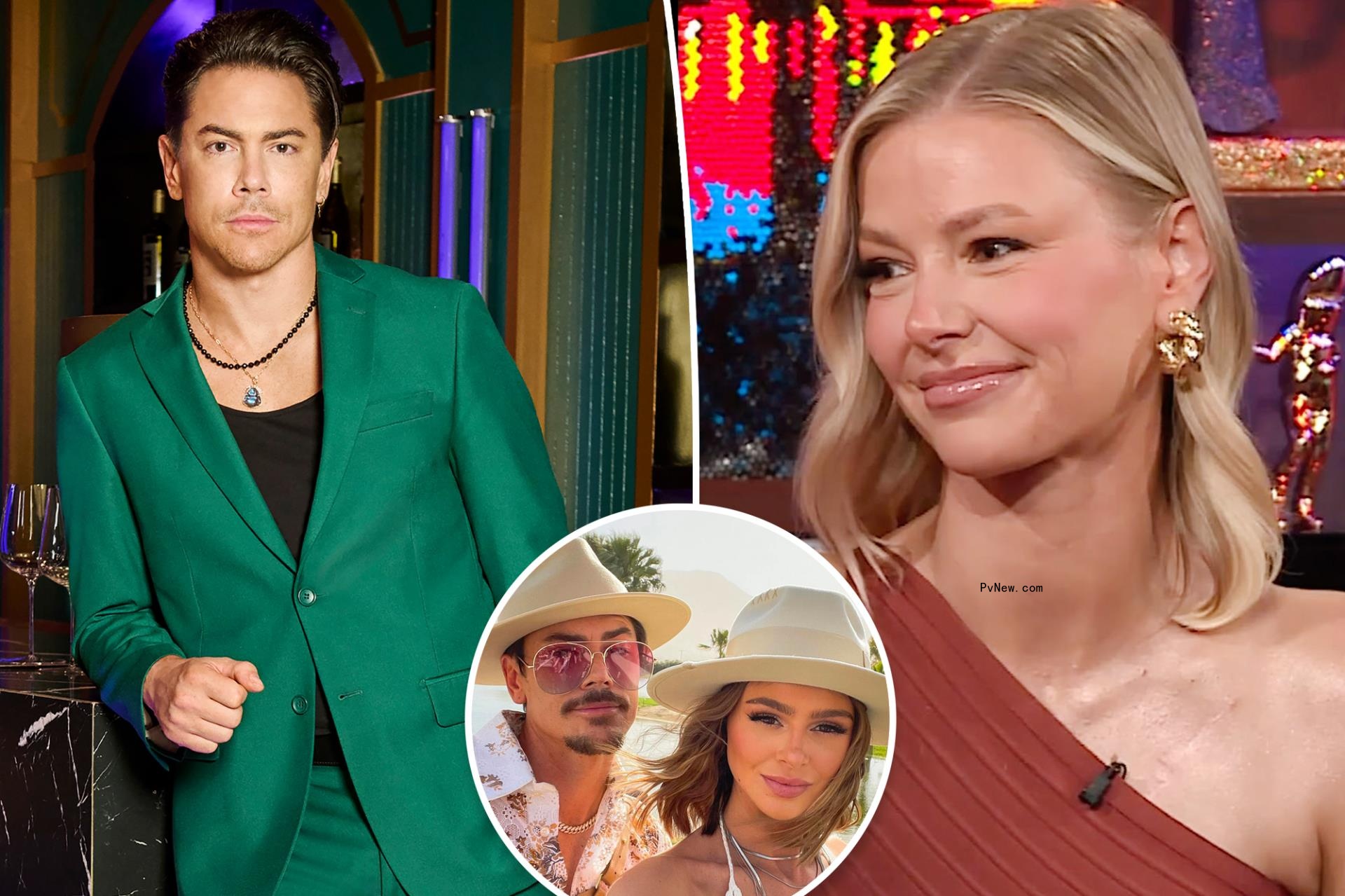 Tom Sandoval split with Ariana Madix, as well as a Raquel Leviss inset