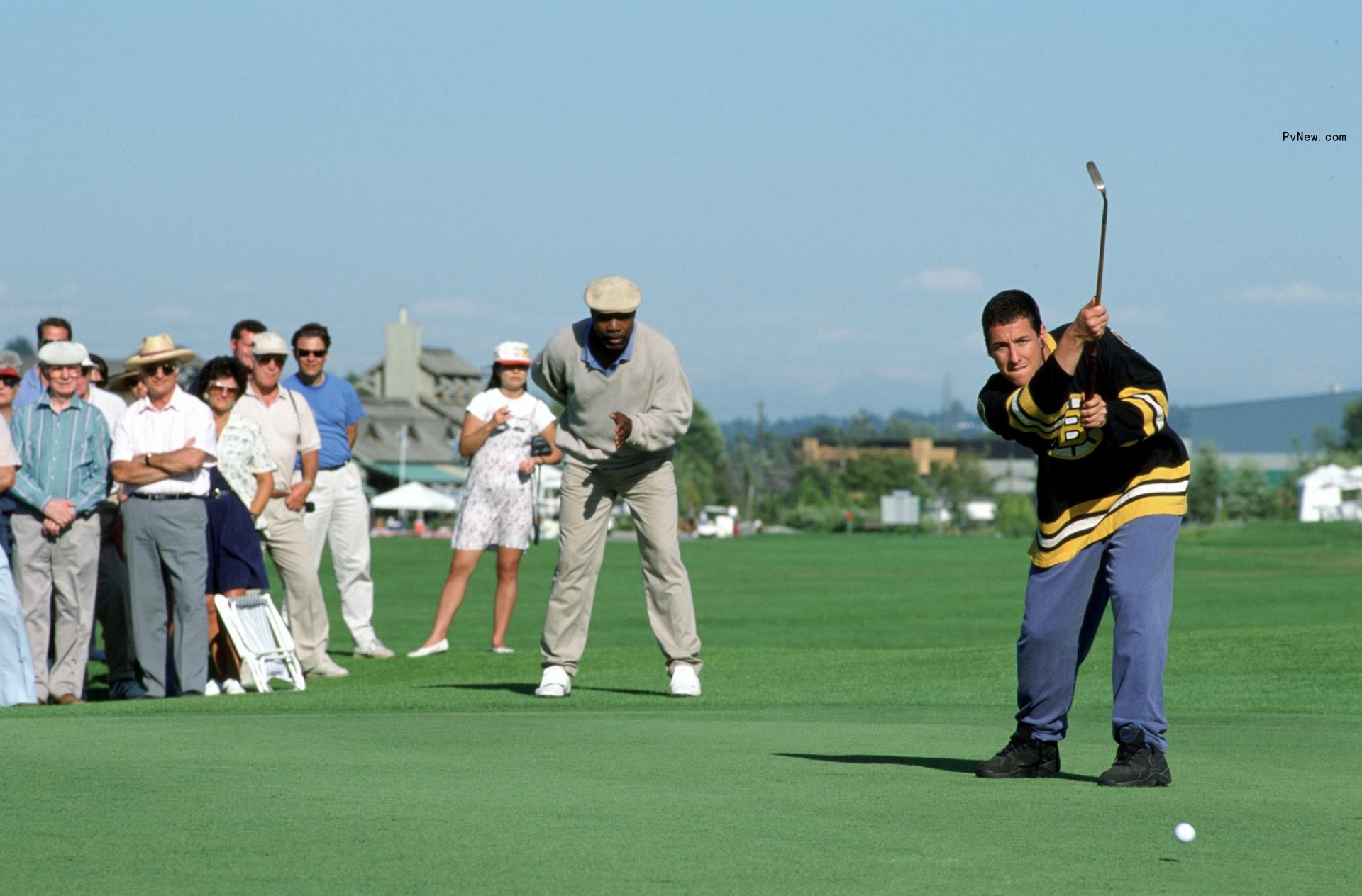 carl weathers watching adam sandler putt in 