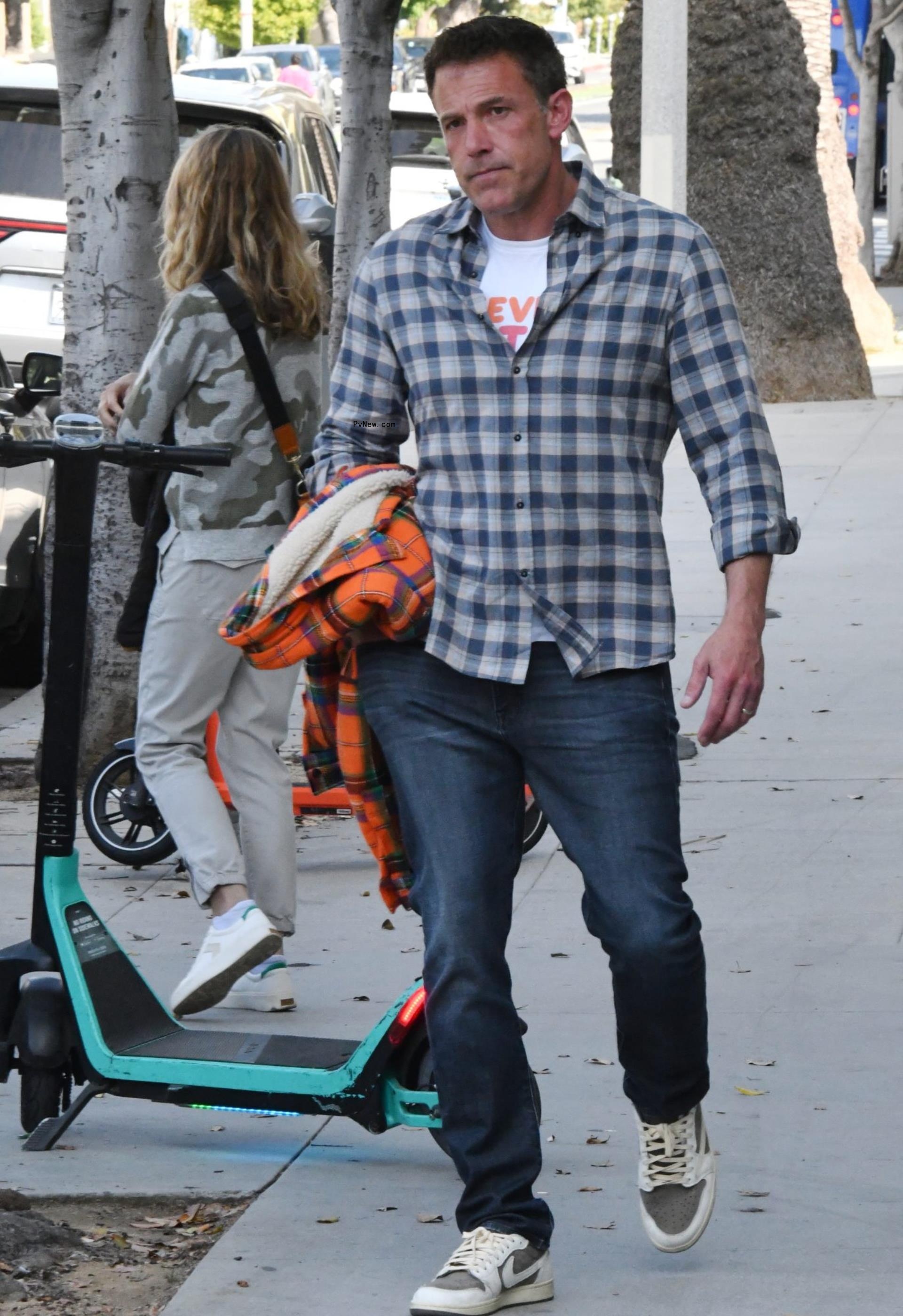 Ben Affleck pictured on a stroll in Santa Monica.