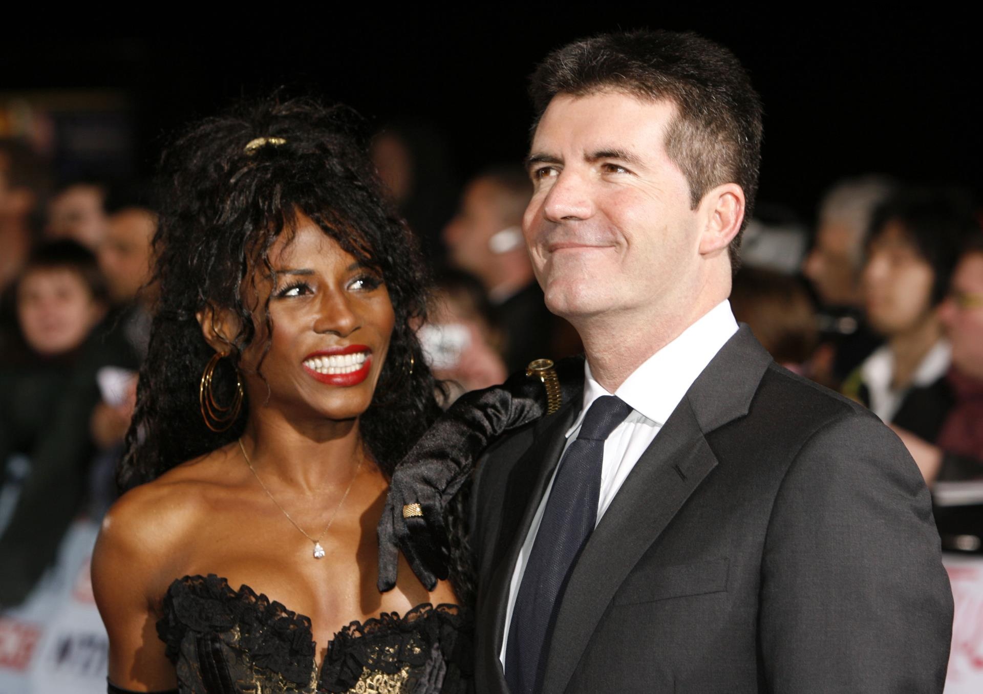 Sinitta and Simon Cowell during 12th Anniversary Natio<i></i>nal Television Awards - Arrivals at Royal Albert Hall in London, Great Britain.