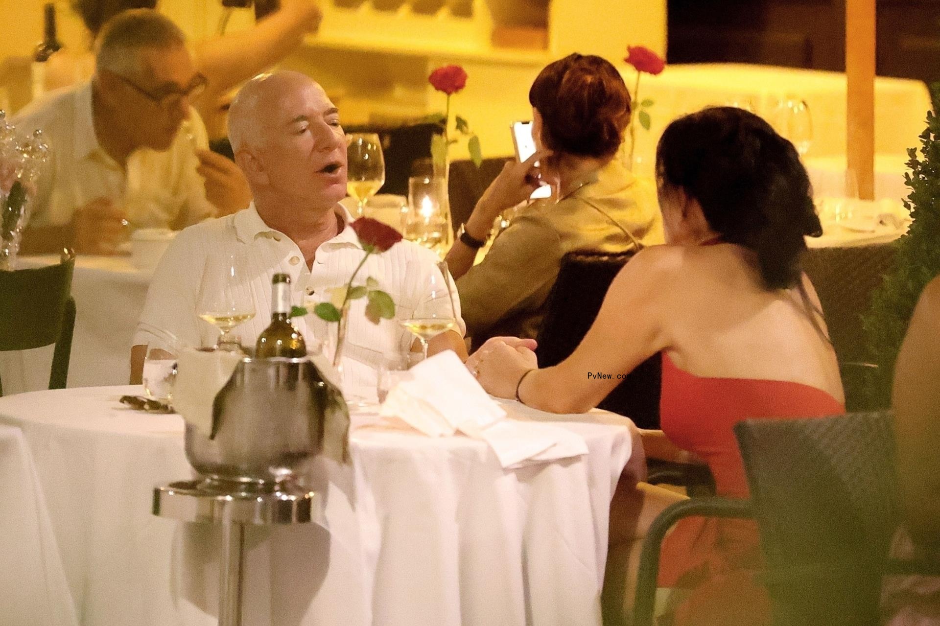 Jeff Bezos and Lauren Sanchez in Rome, Italy, in August 2024