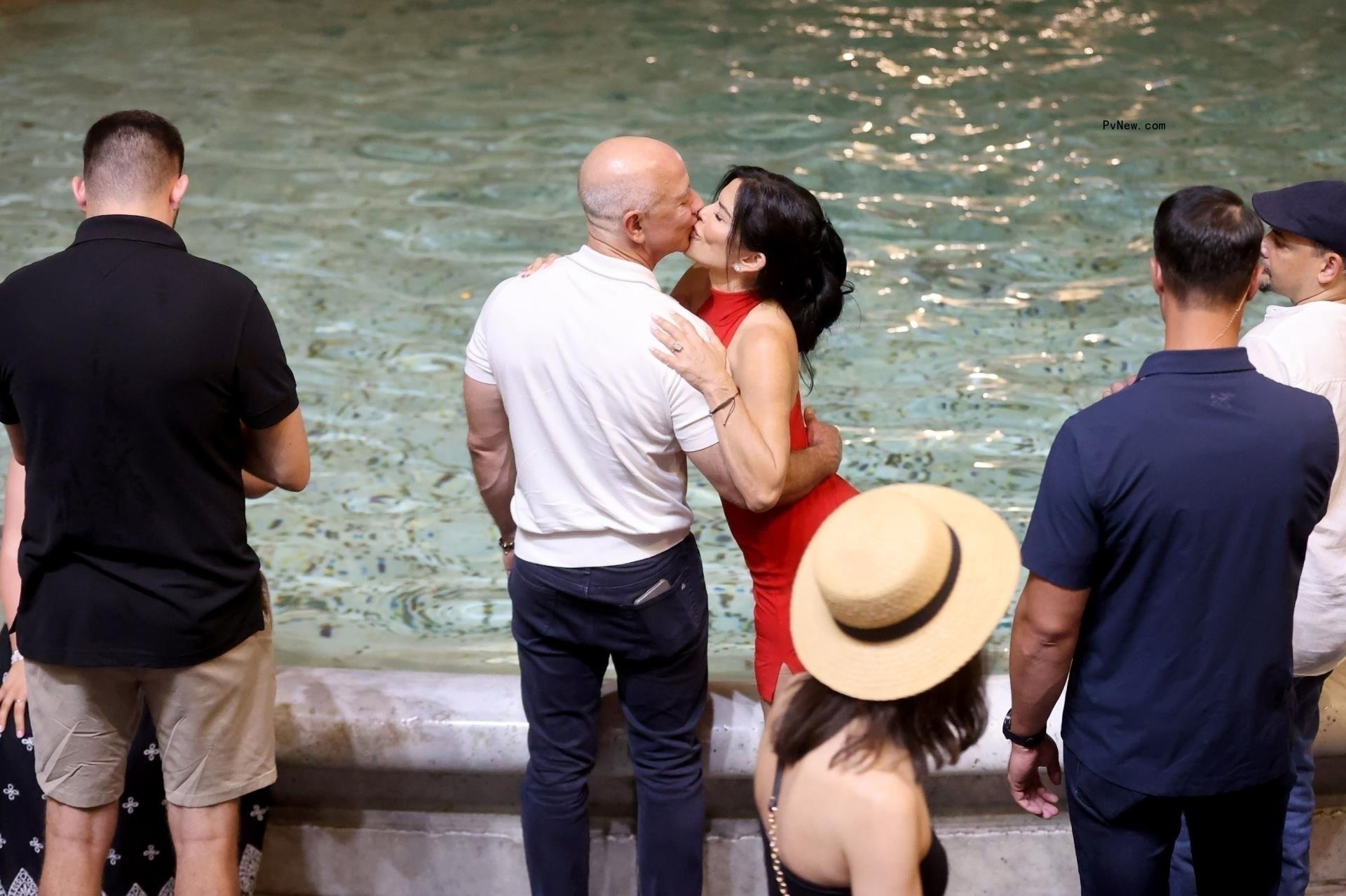 Jeff Bezos and Lauren Sanchez in Rome, Italy, in August 2024