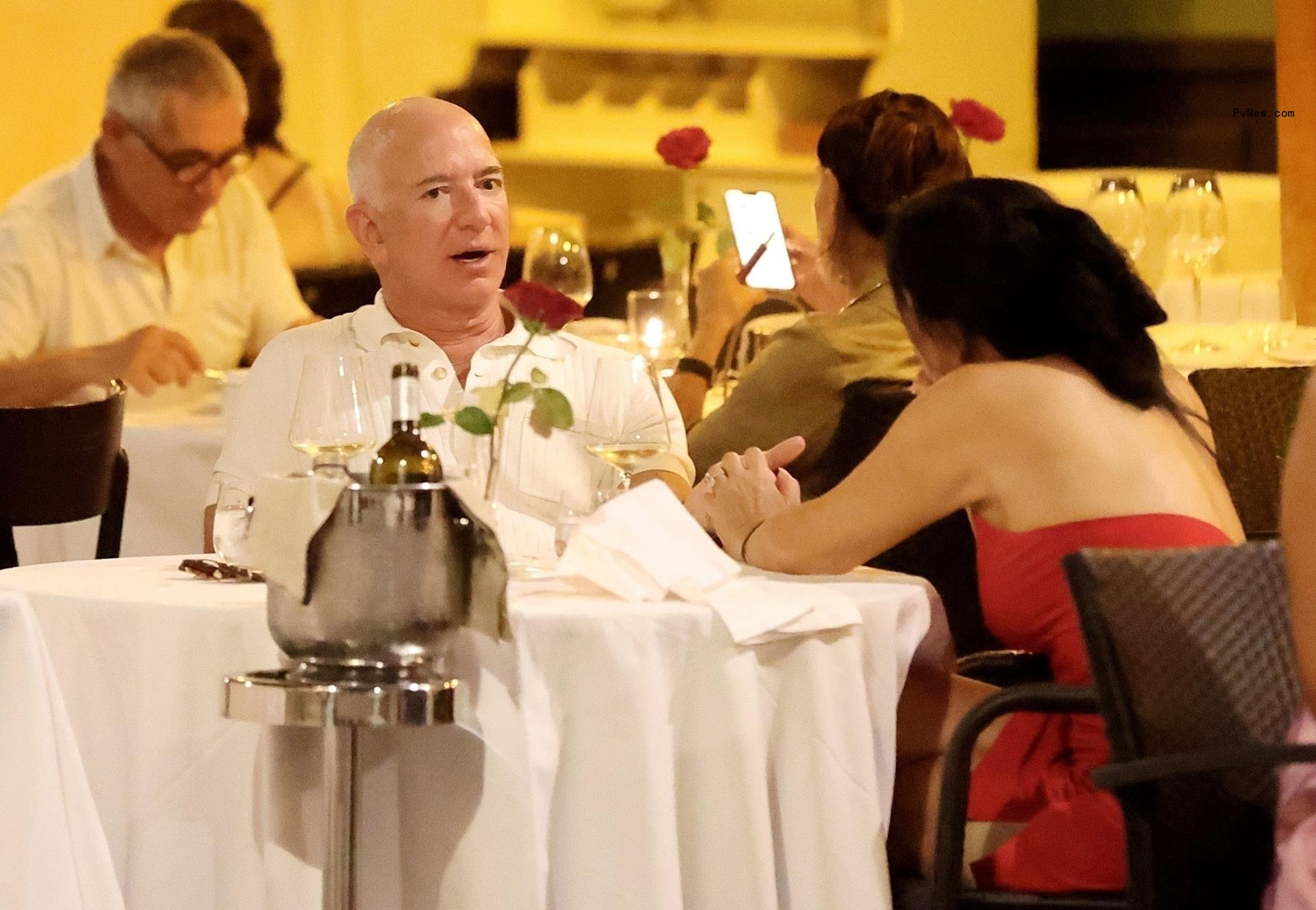 Jeff Bezos and Lauren Sanchez in Rome, Italy, in August 2024