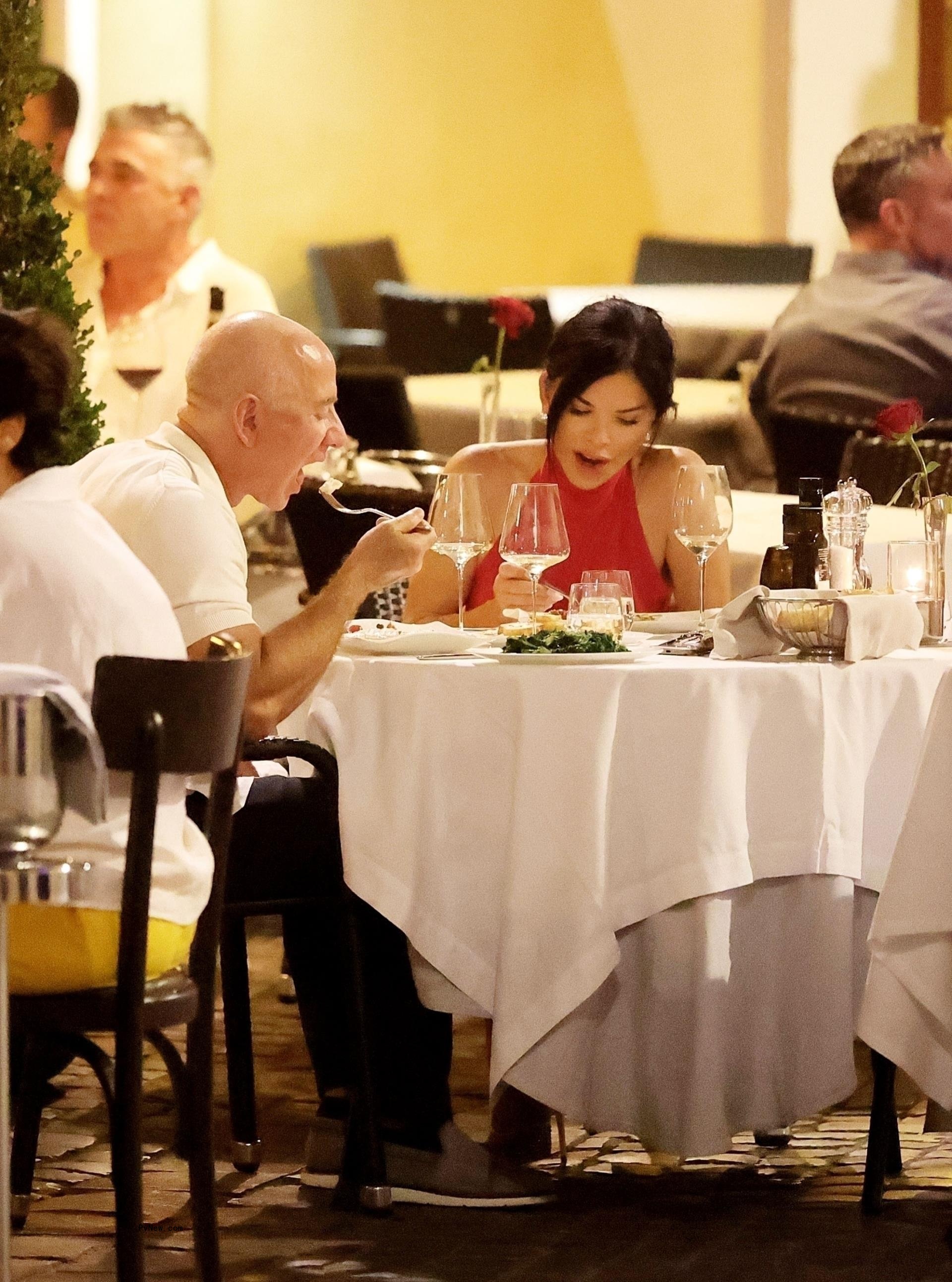 Jeff Bezos and Lauren Sanchez in Rome, Italy, in August 2024