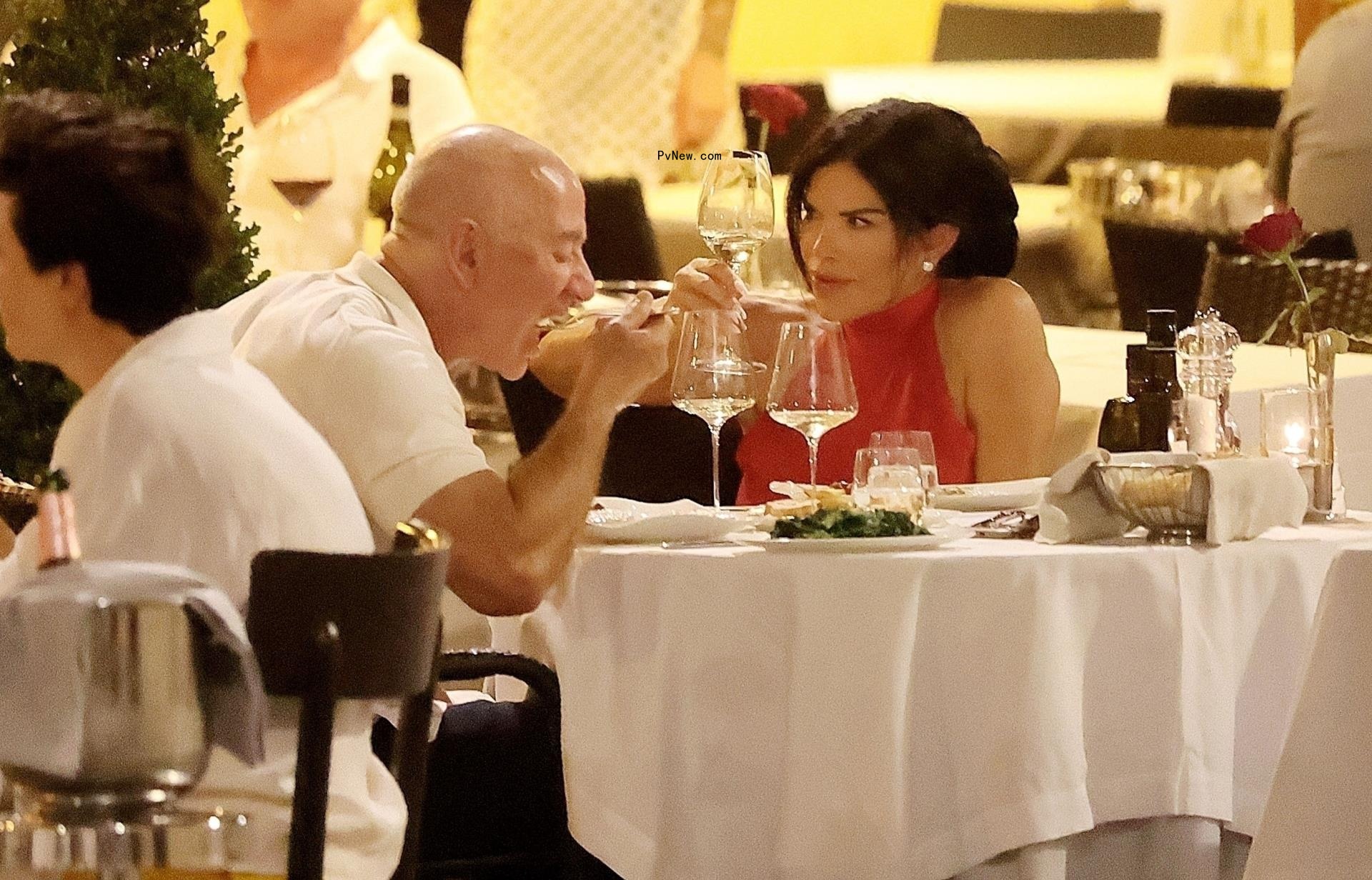 Jeff Bezos and Lauren Sanchez in Rome, Italy, in August 2024