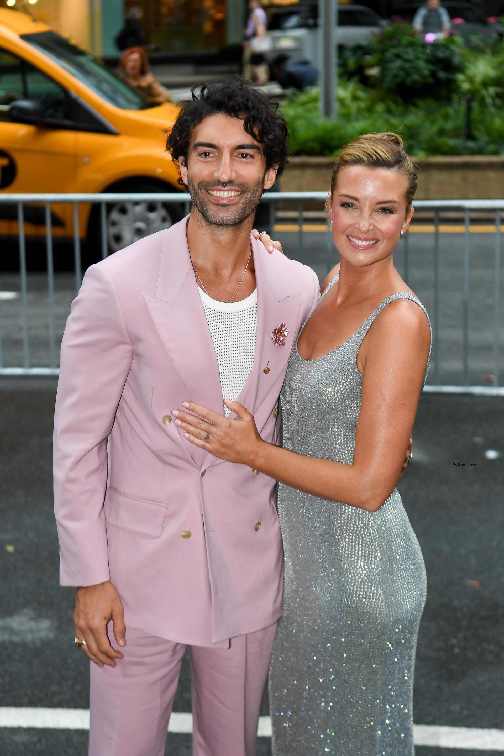 Justin Baldoni and wife Emily at New York City 