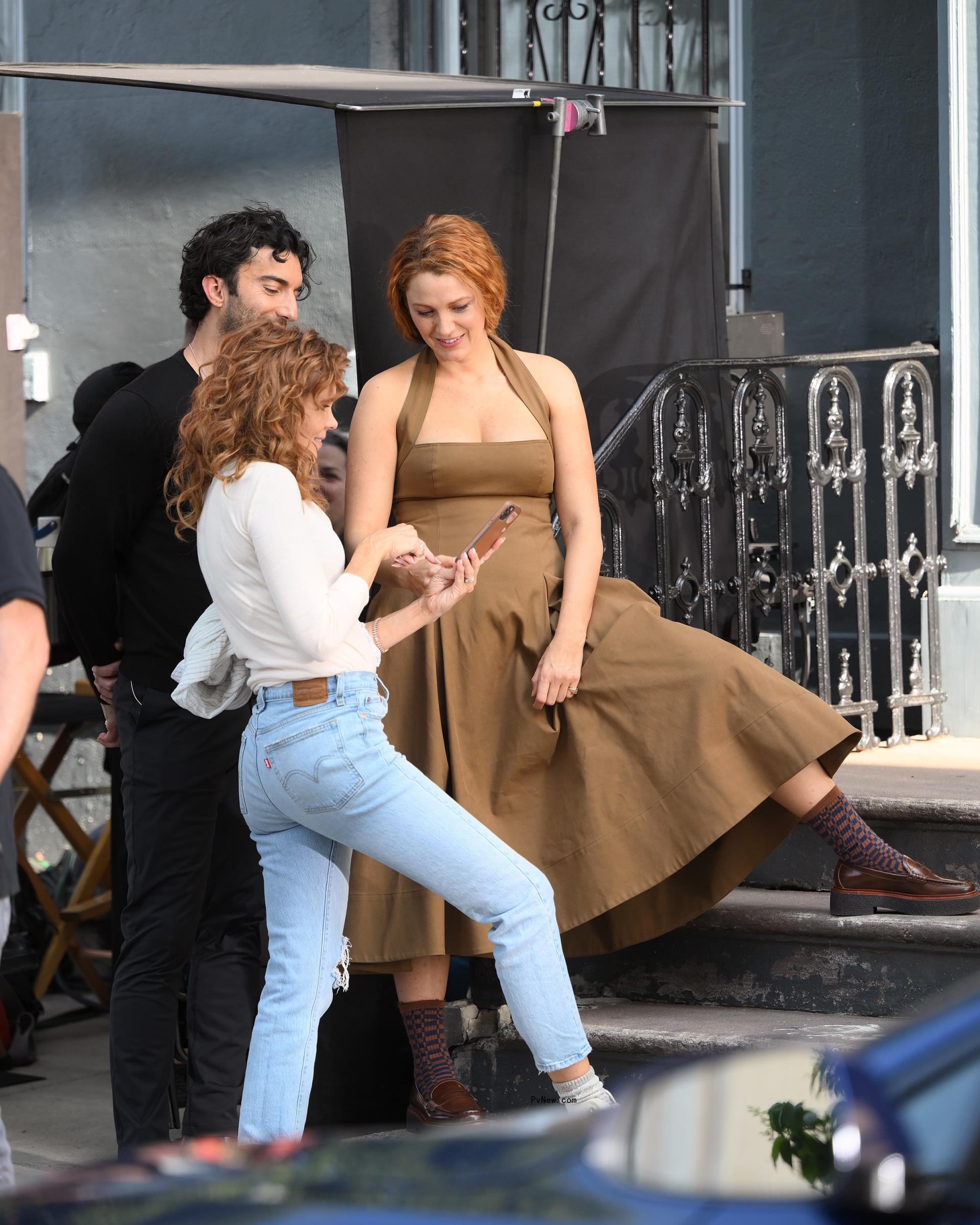 Blake Lively and Justin Baldoni film 