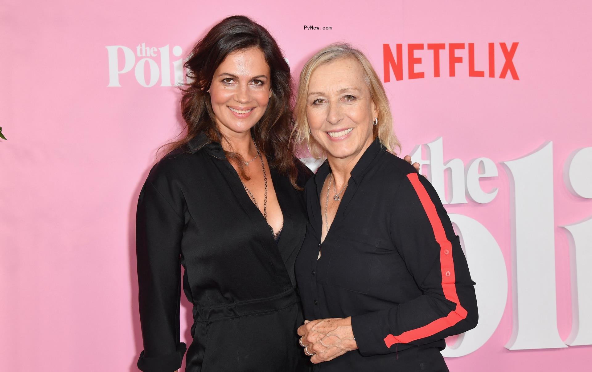 Julia Lemigova and Martina Navratilova