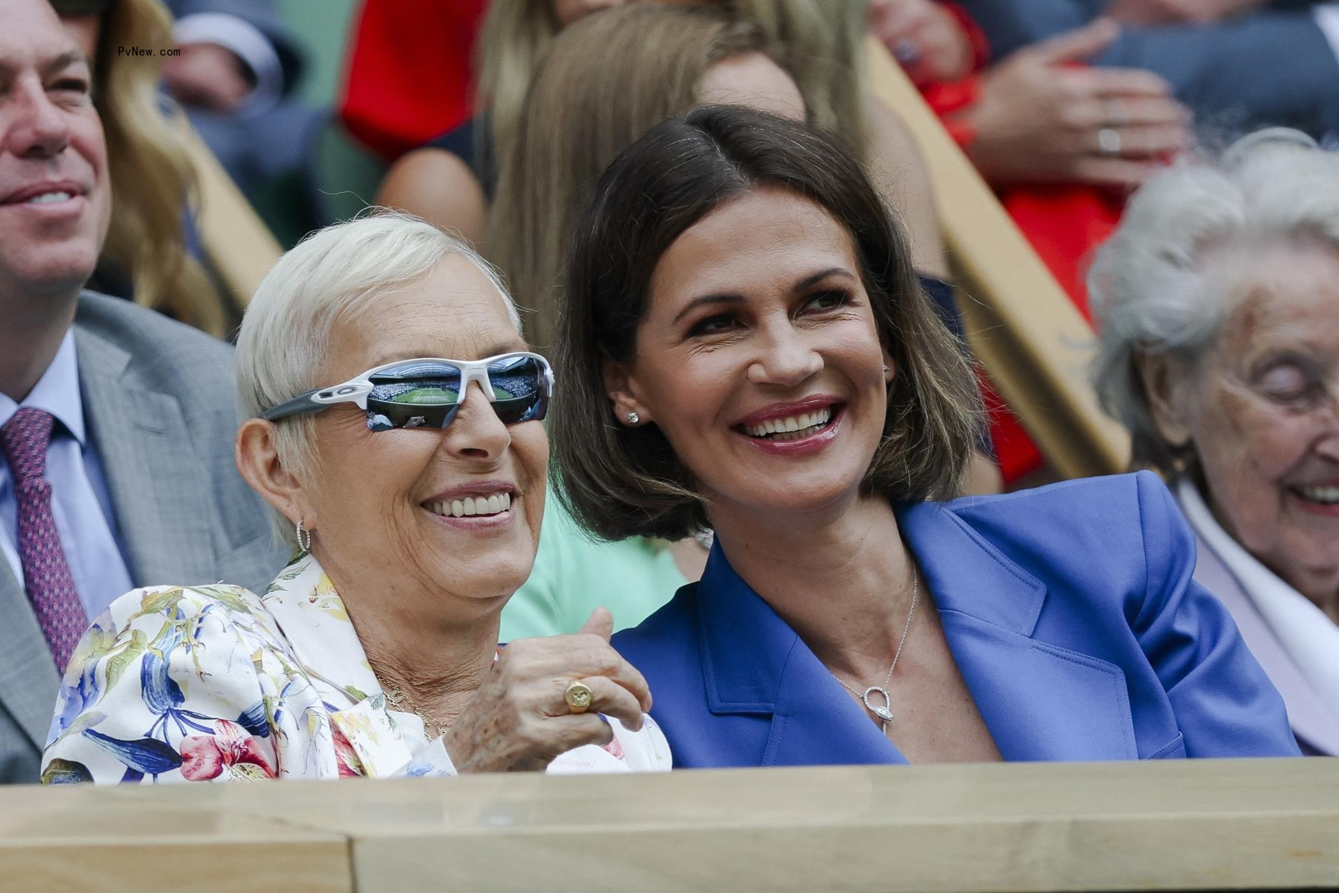 Martina Navratilova and Julia Lemigova