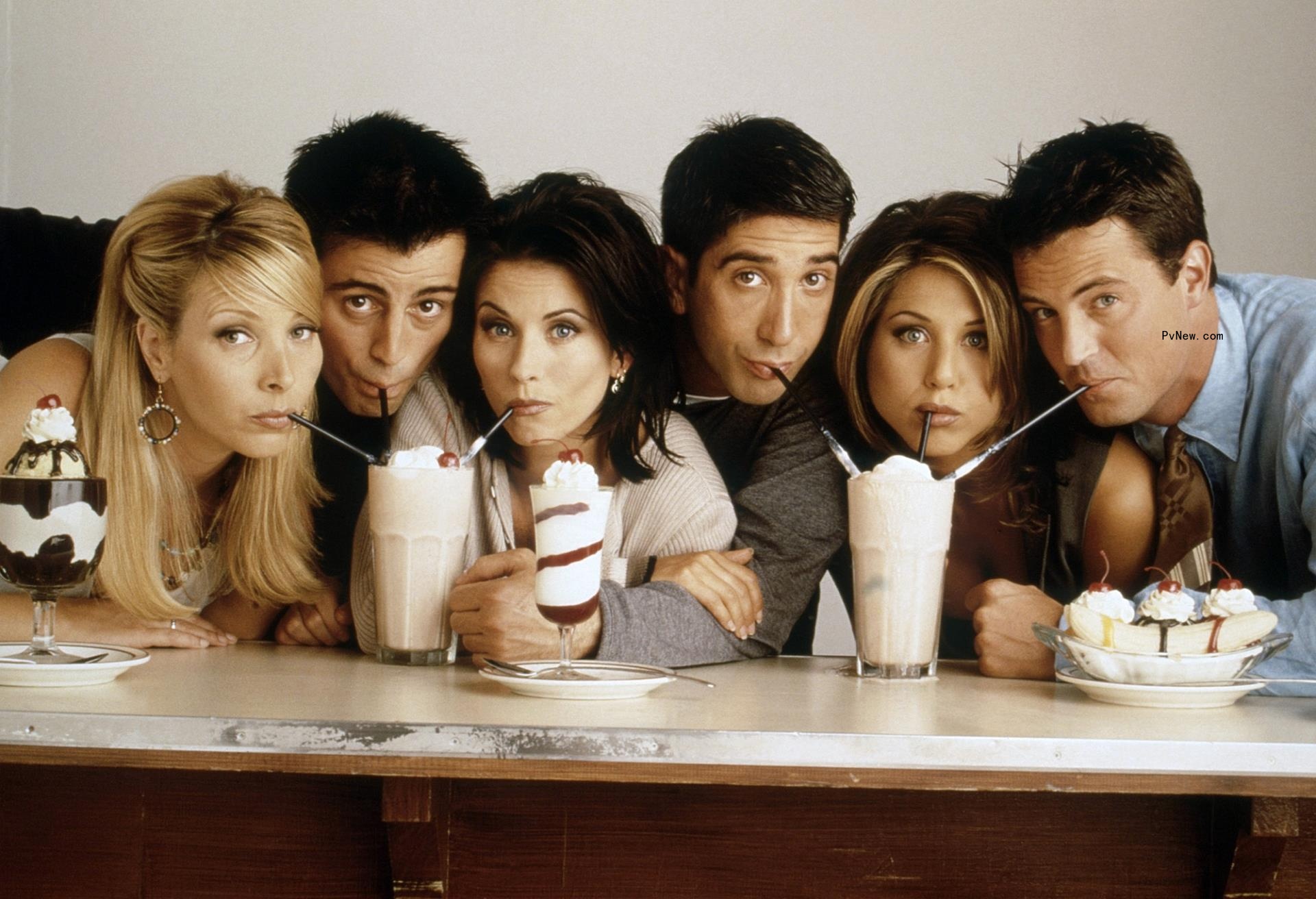 Matt Leblanc, Courteney Cox, David Schwimmer, Jennifer Aniston, Matthew Perry.