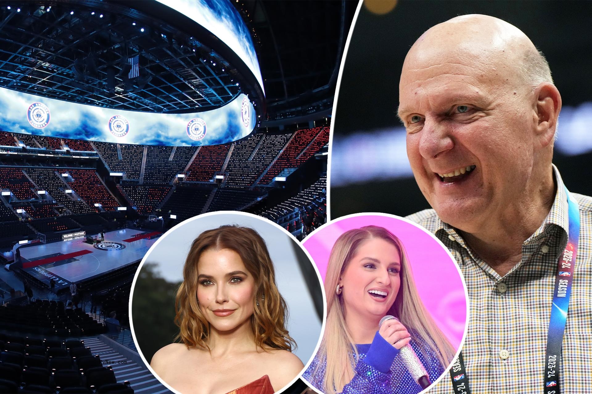 Clippers chairman Steve Ballmer sets bash for team’s new LA arena with Meghan Trainor, Sophia Bush and more stars