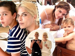 Selma Blair’s son Arthur, 13, matches his mom with new bleached-blond buzzcut